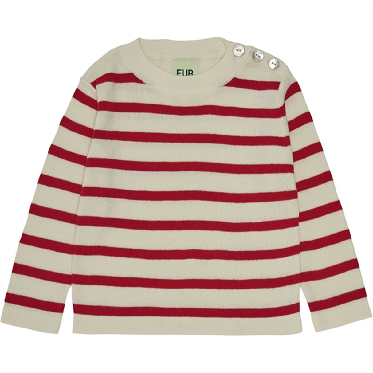 FUB Baby Blouse Ecru/Bright Red