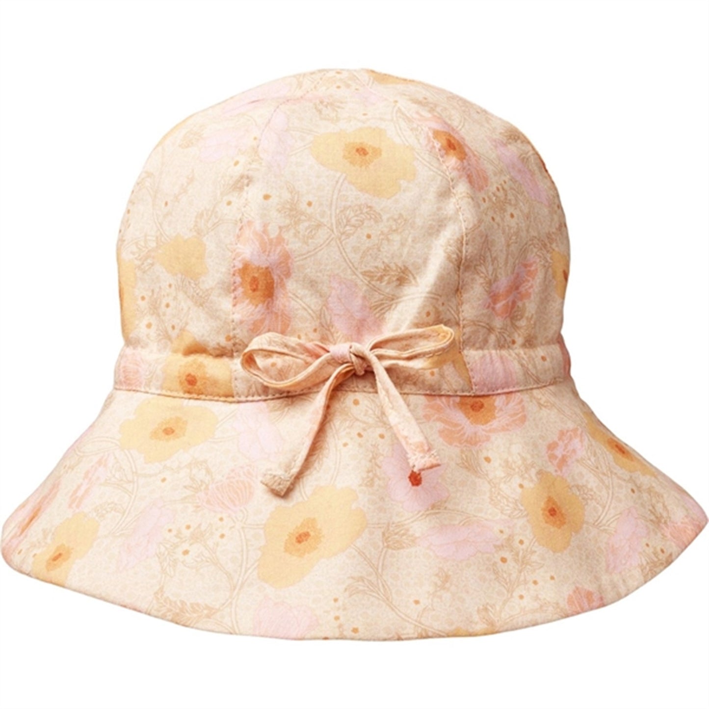 Wheat Alabaster Flower Bobbles Sun Hat Chloè