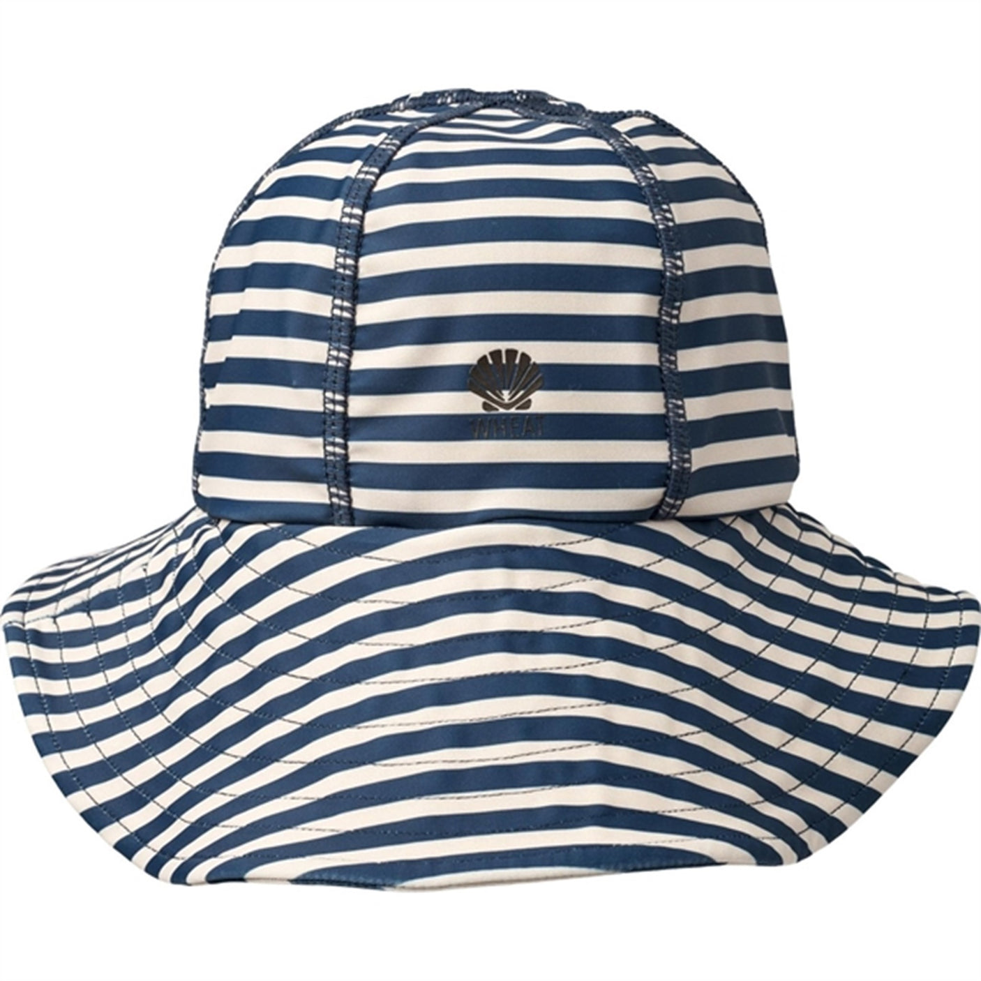 Wheat Indigo Stripe UV Sun Hat
