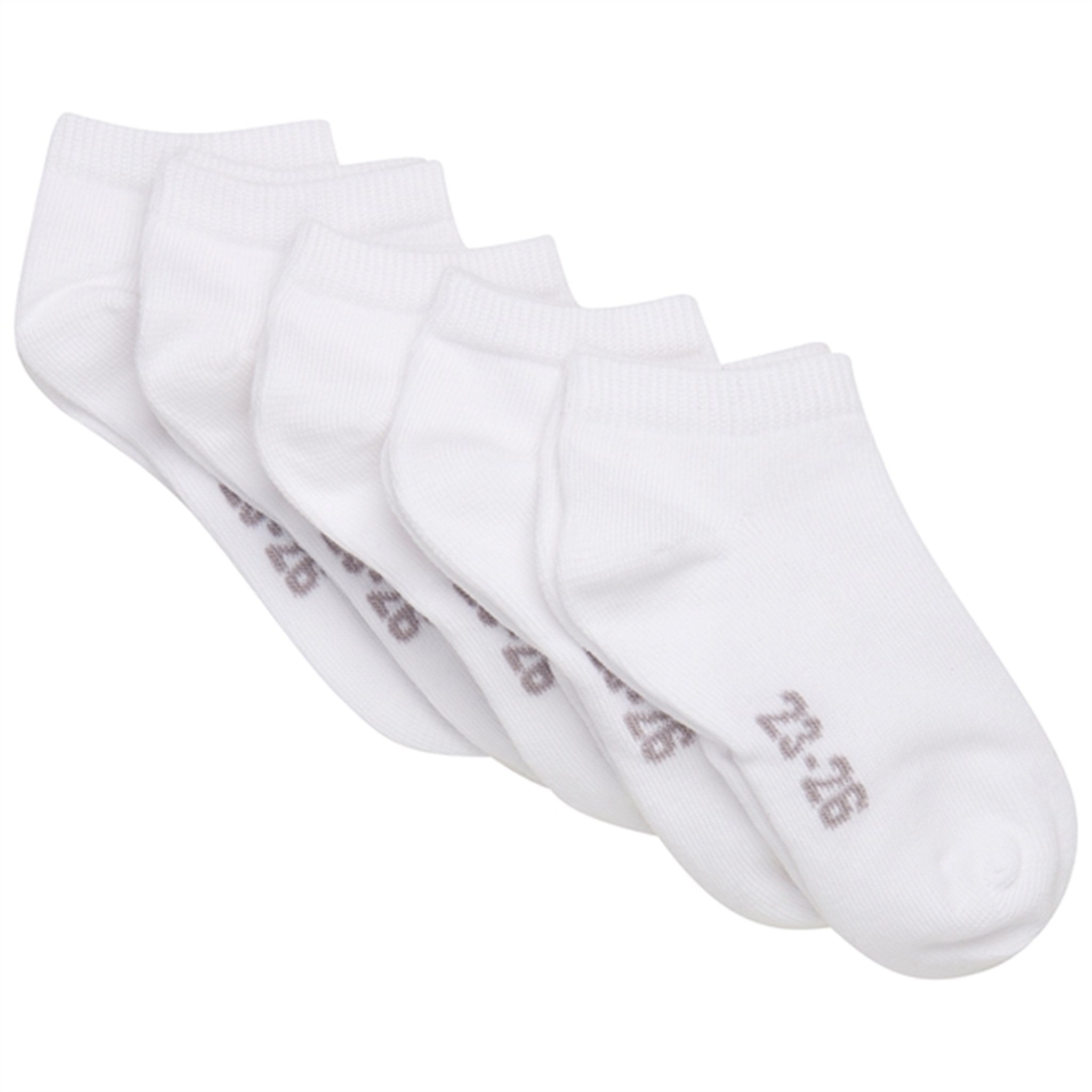 Minymo White Socks Low Cut 5-pack NOOS