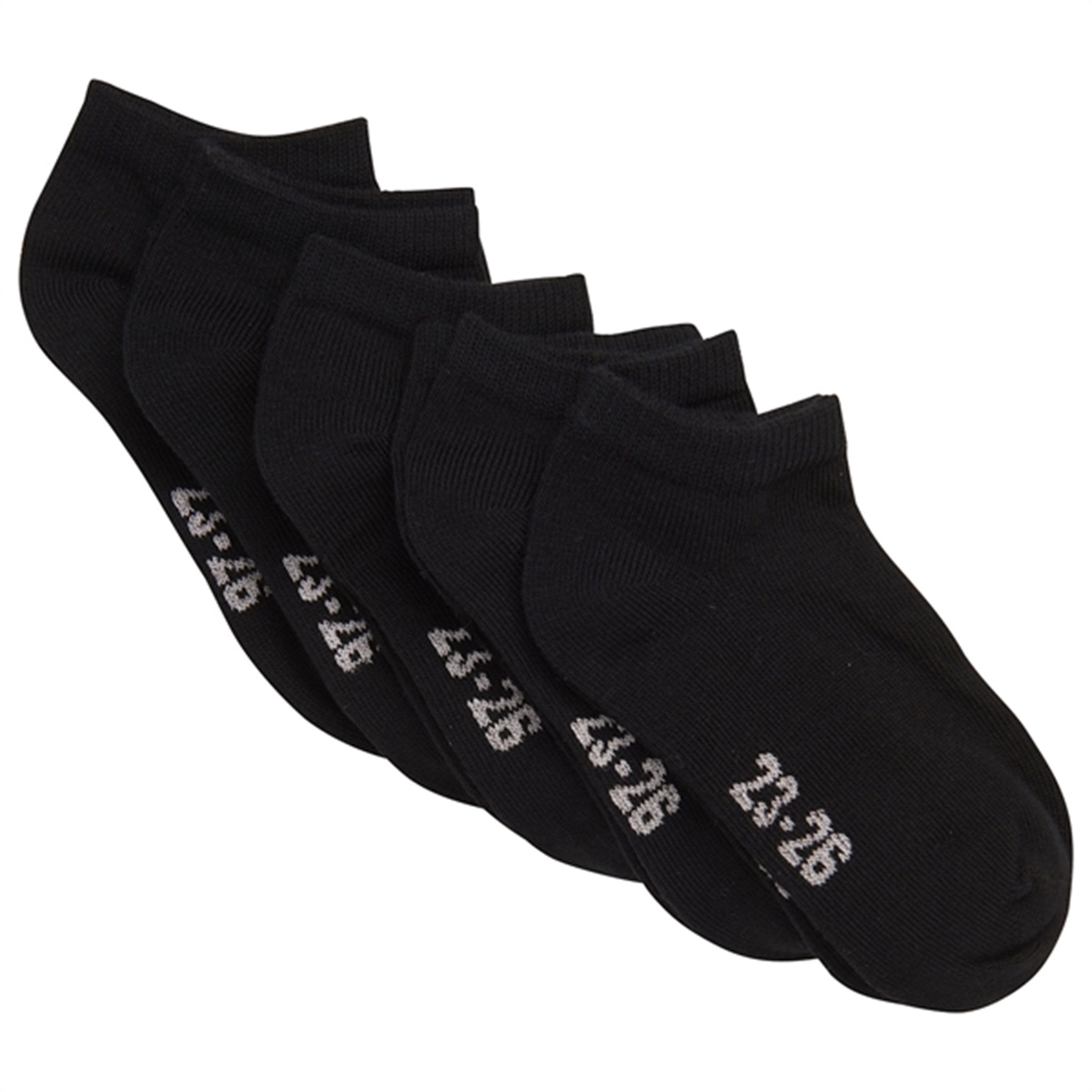 Minymo Black Socks Low Cut 5-pack NOOS