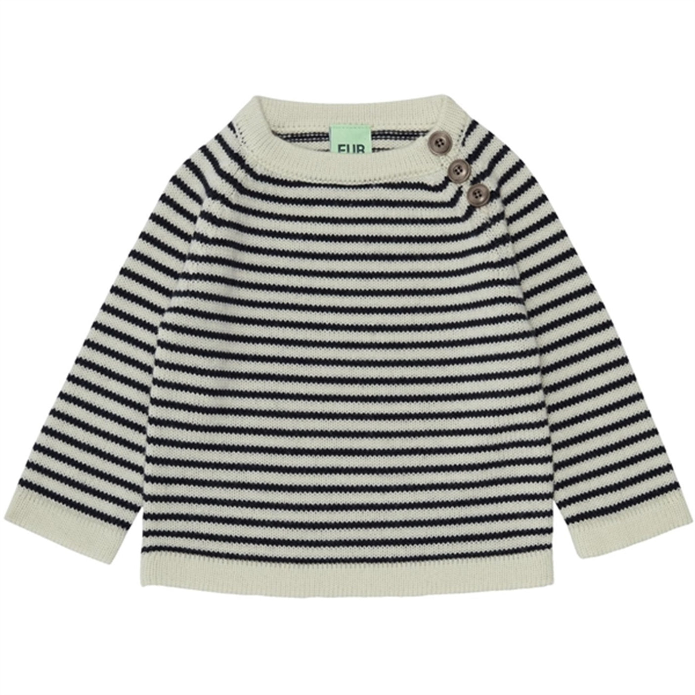 FUB Baby Sweater Ecru/Dark Navy