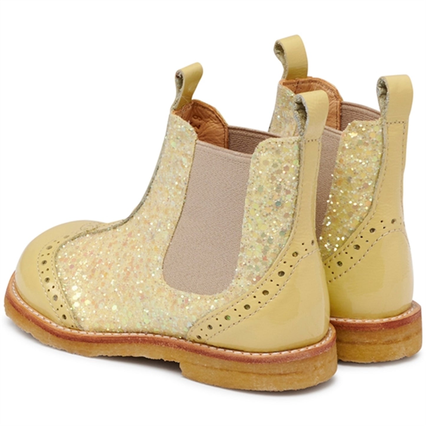 Angulus Chelsea W. Elastic Band Light Yellow/Light Yellow Glitter/Beige