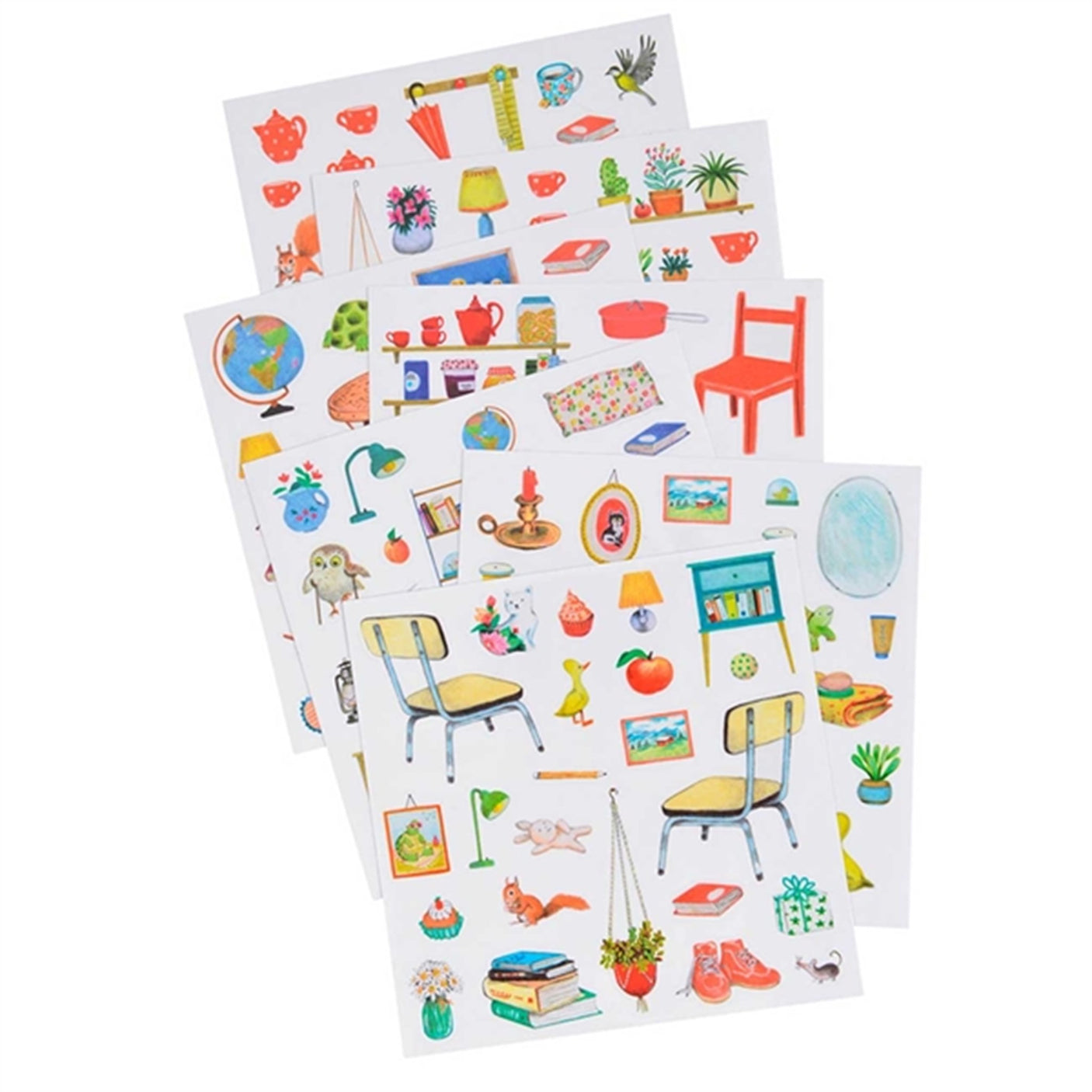 Moulin Roty - Coloring Book With 160 Stickers