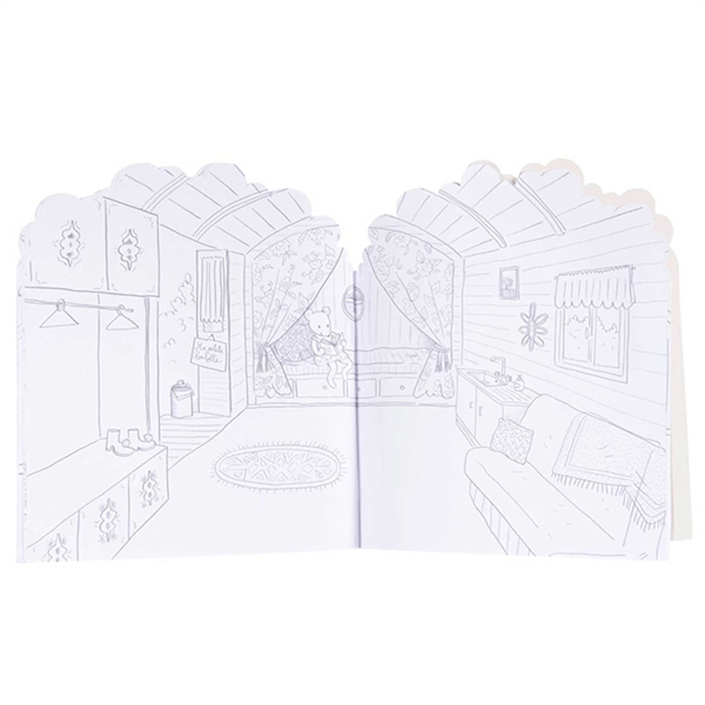 Moulin Roty - Coloring Book With 160 Stickers