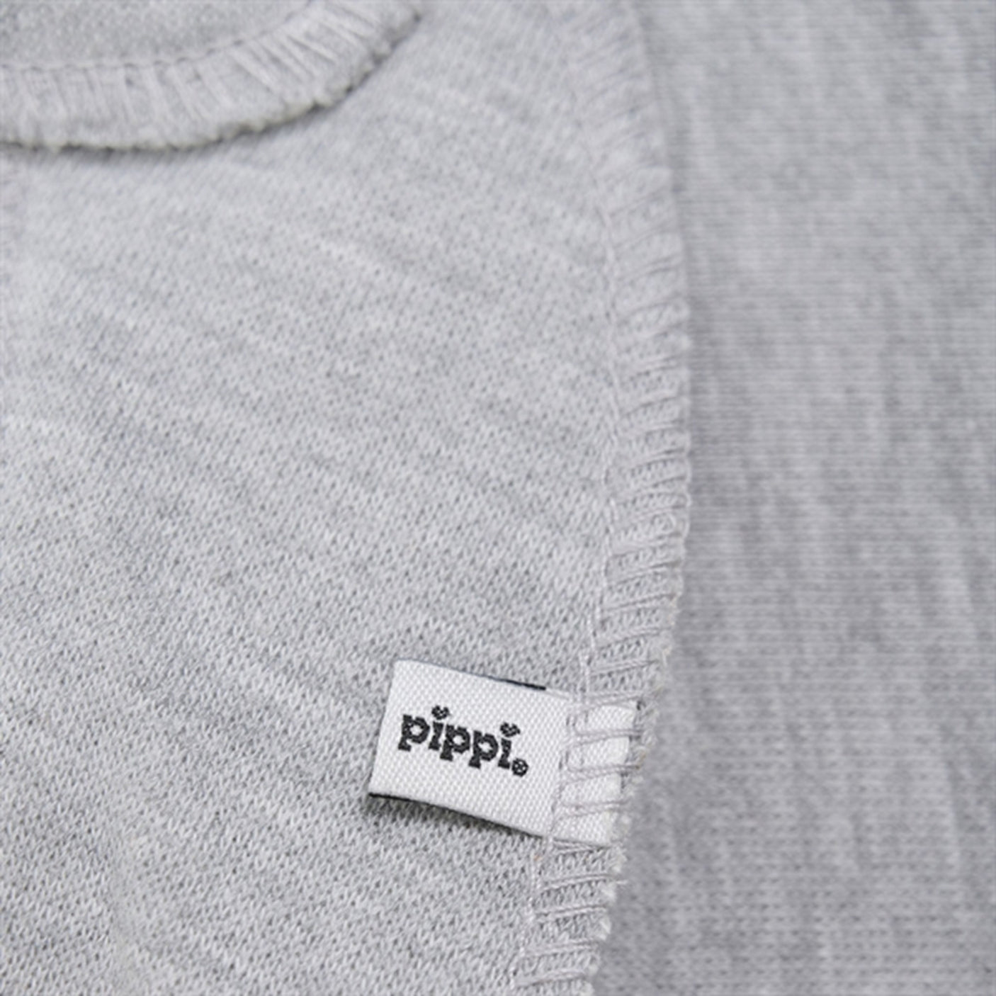 Pippi Bandana Bib Tantes Charmetrold Grey Melange