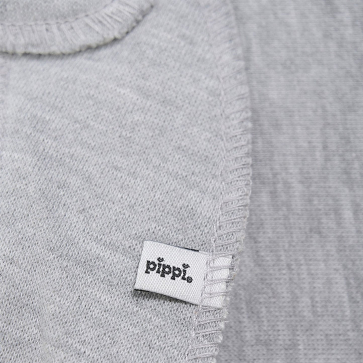 Pippi Bandana Bib Tantes Charmetrold Grey Melange