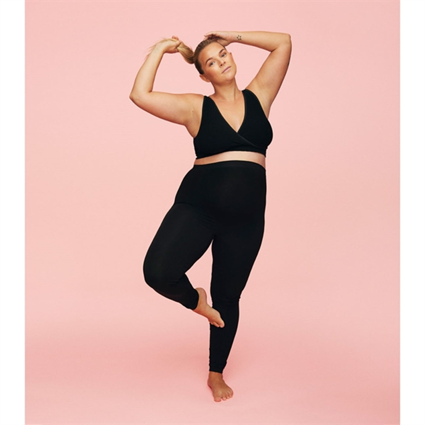 momkind Belly Support Leggings Black