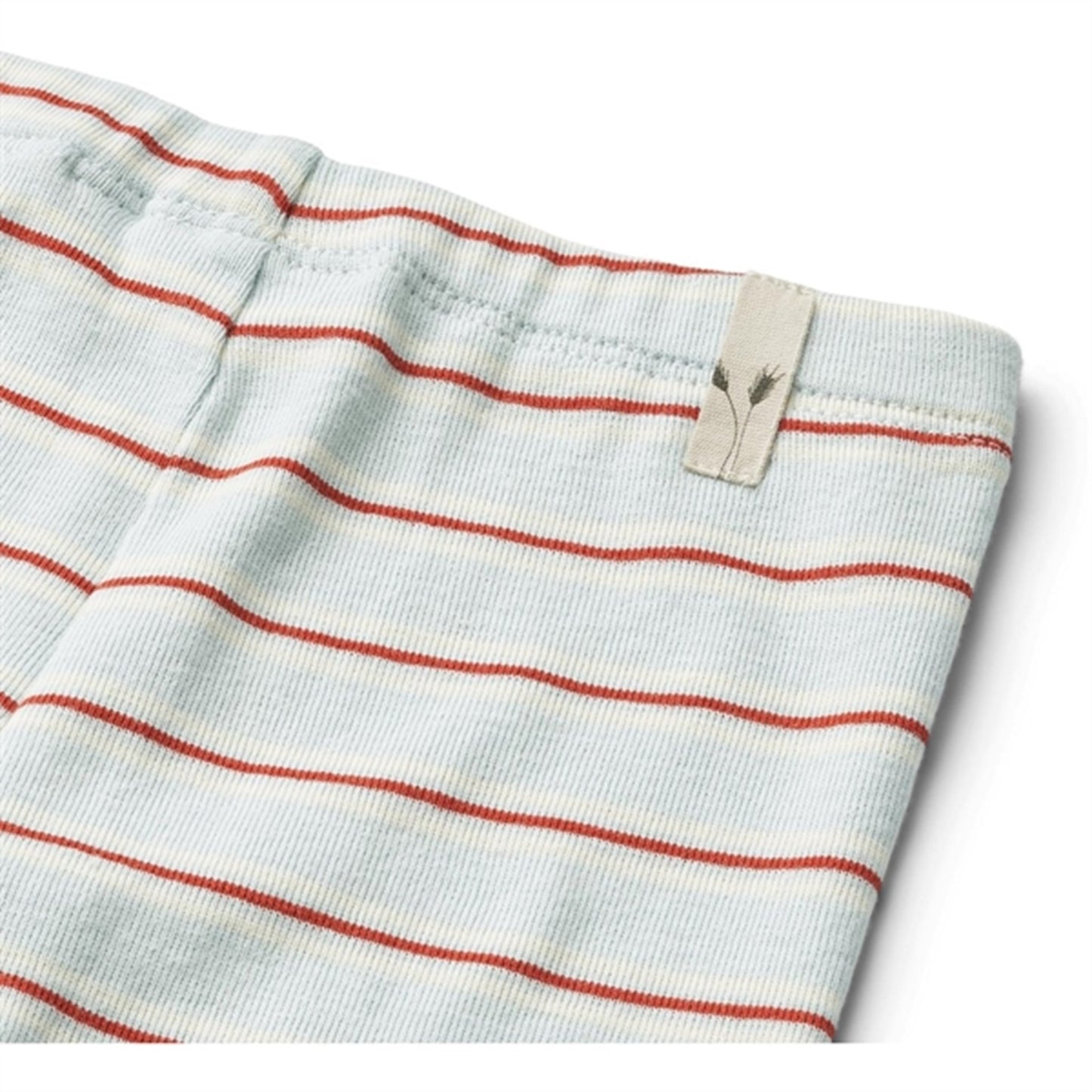 Wheat Light Blue Strip Jersey Leggings Silas