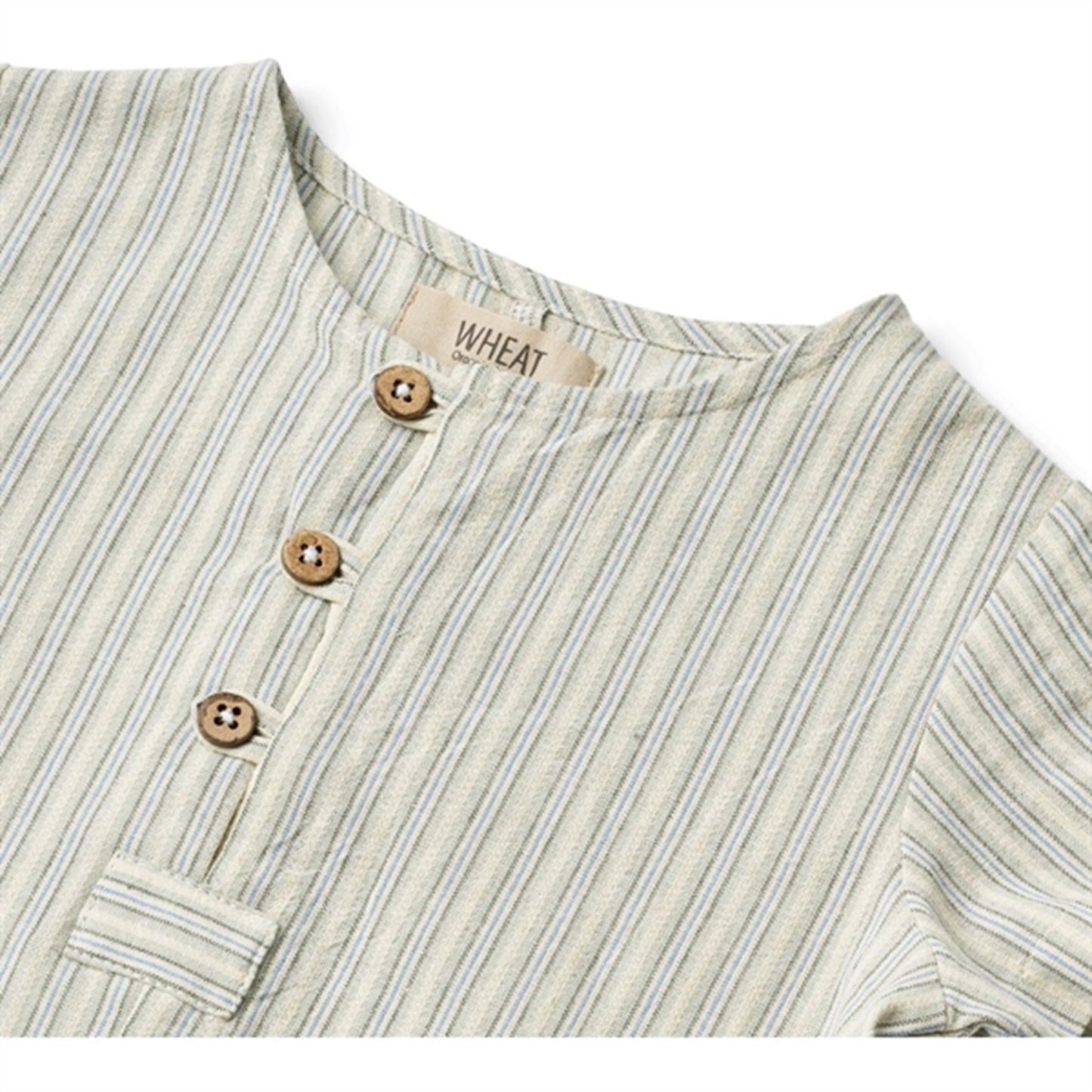 Wheat Aquablue Stripe Playsuit Niller