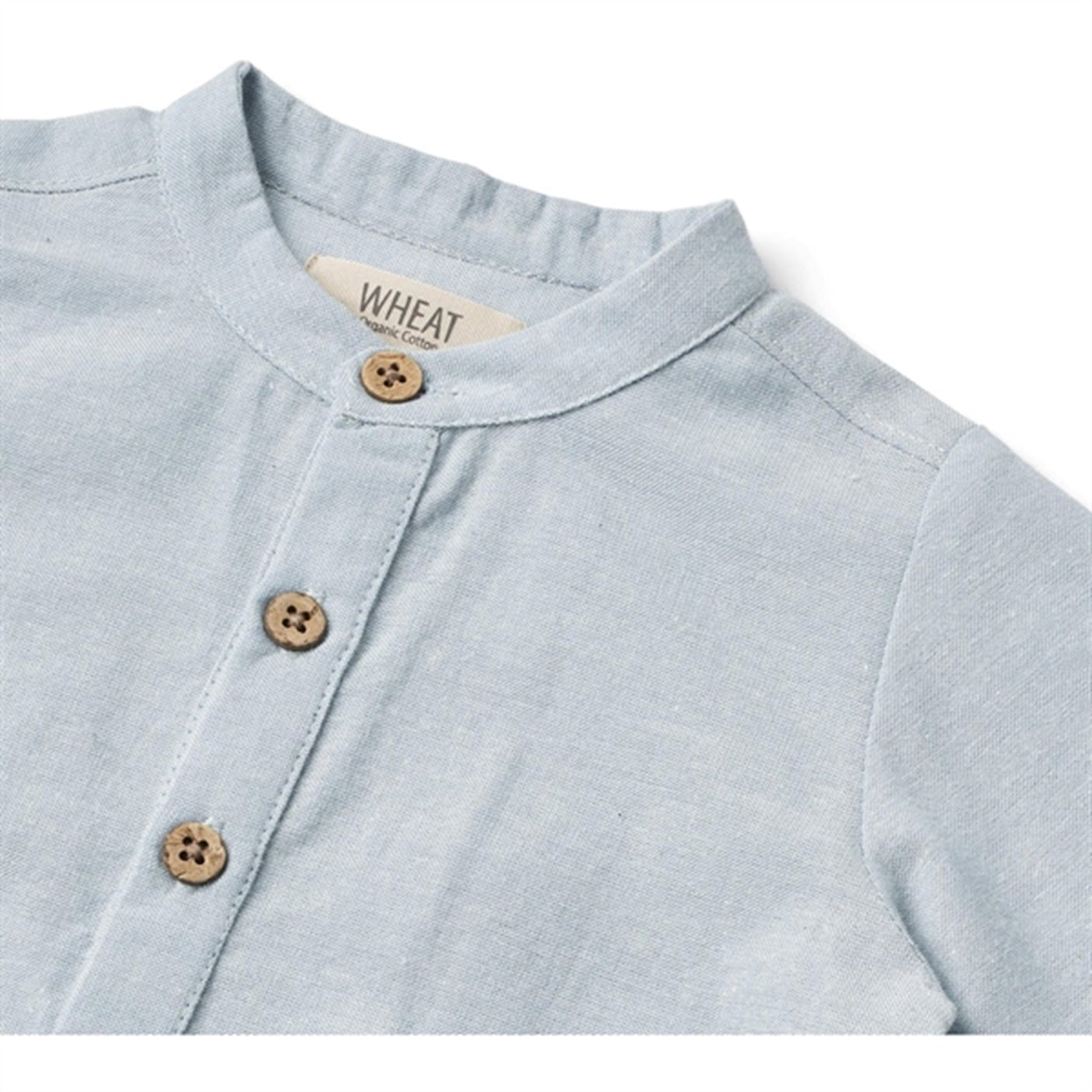 Wheat Blue Waves Romper Shirt Victor