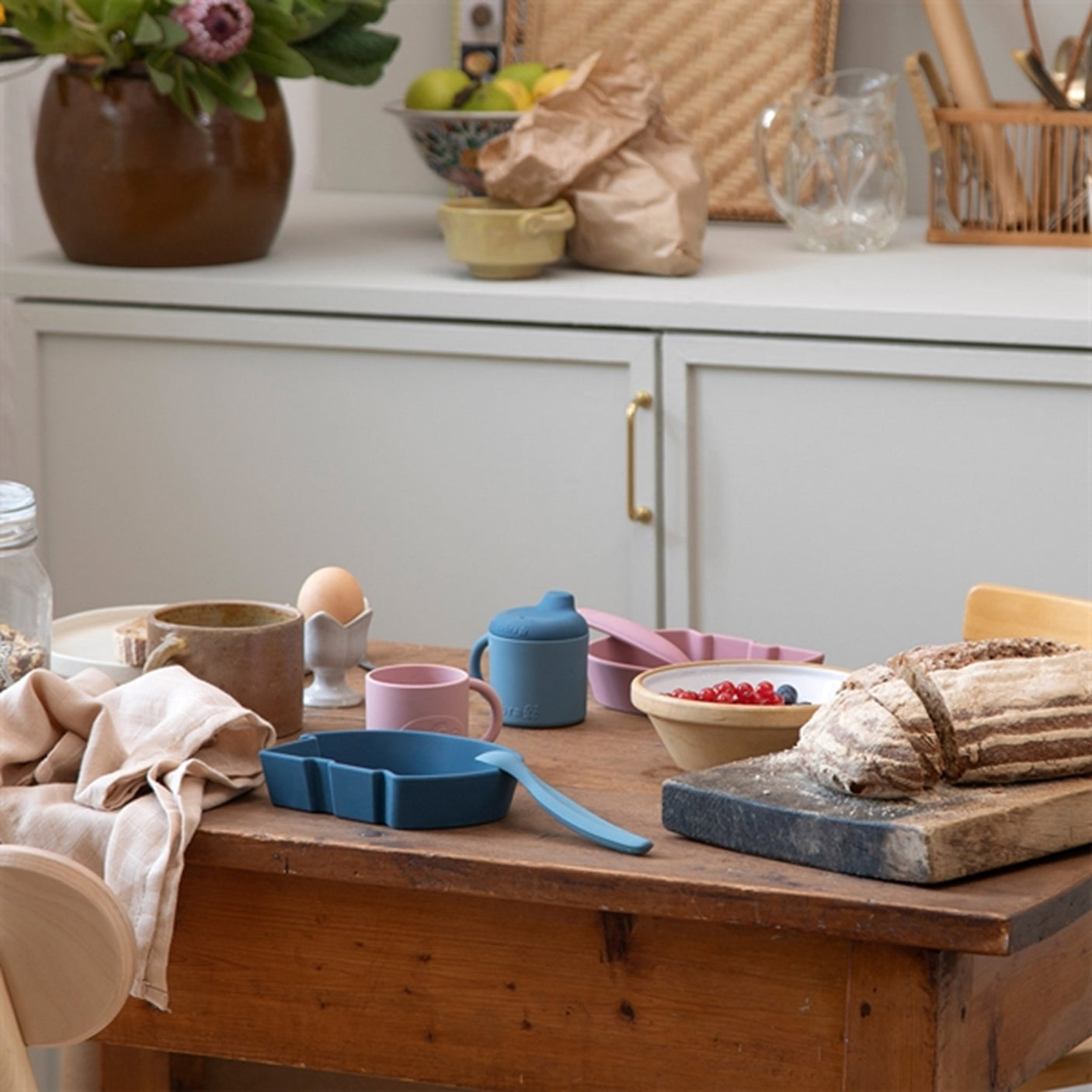 Sebra Silicone Bowl Fanto Nordic Blue