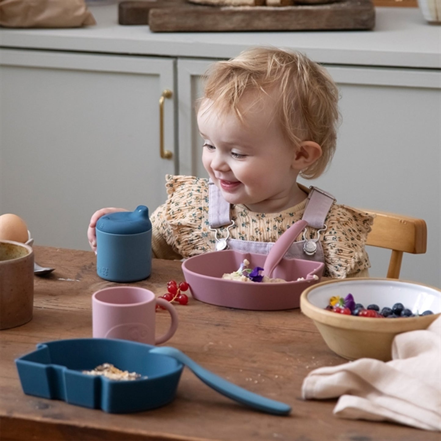 Sebra Silicone Lid Vintage Blue