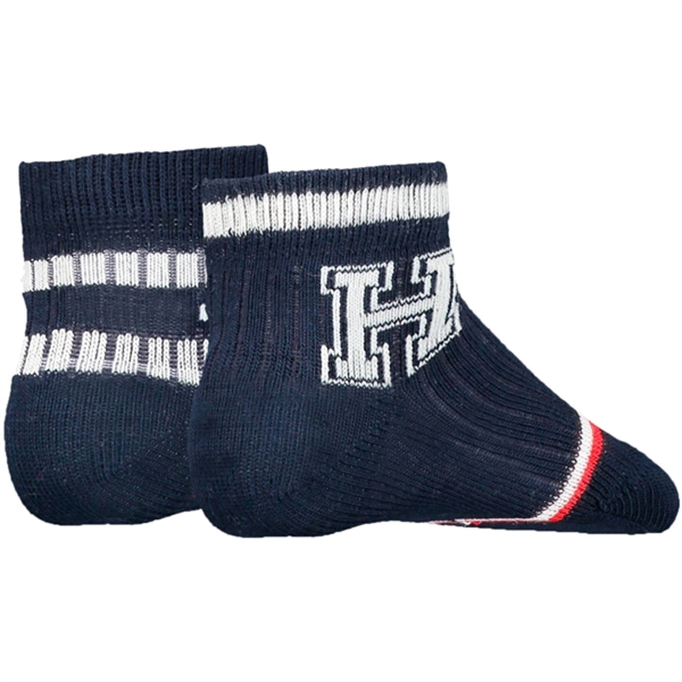 Tommy Hilfiger Baby Varsity Socks 2-Pack Navy Combo