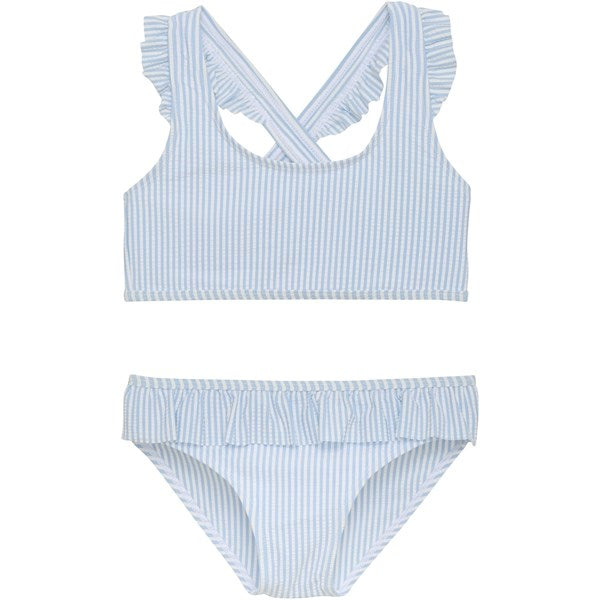 Color Kids Bikini Seersucker Cerulean