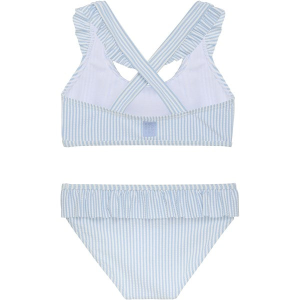 Color Kids Bikini Seersucker Cerulean