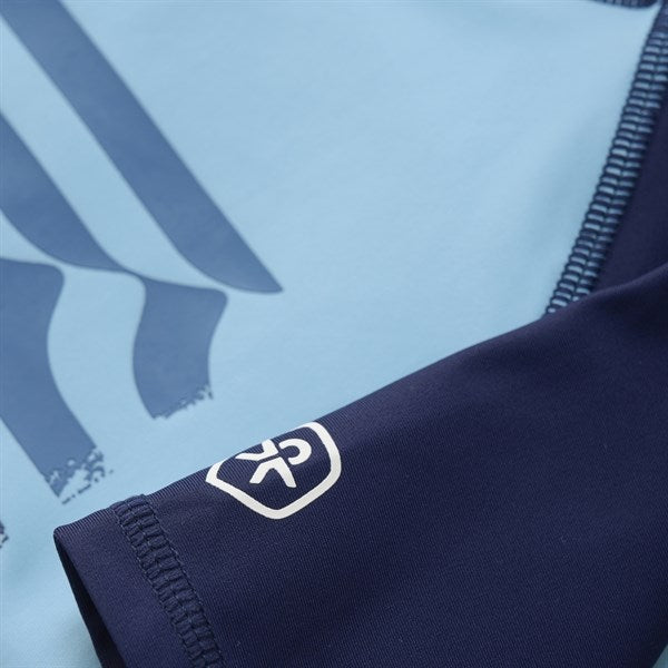 Color Kids Swim Shirt with Print Cerulean