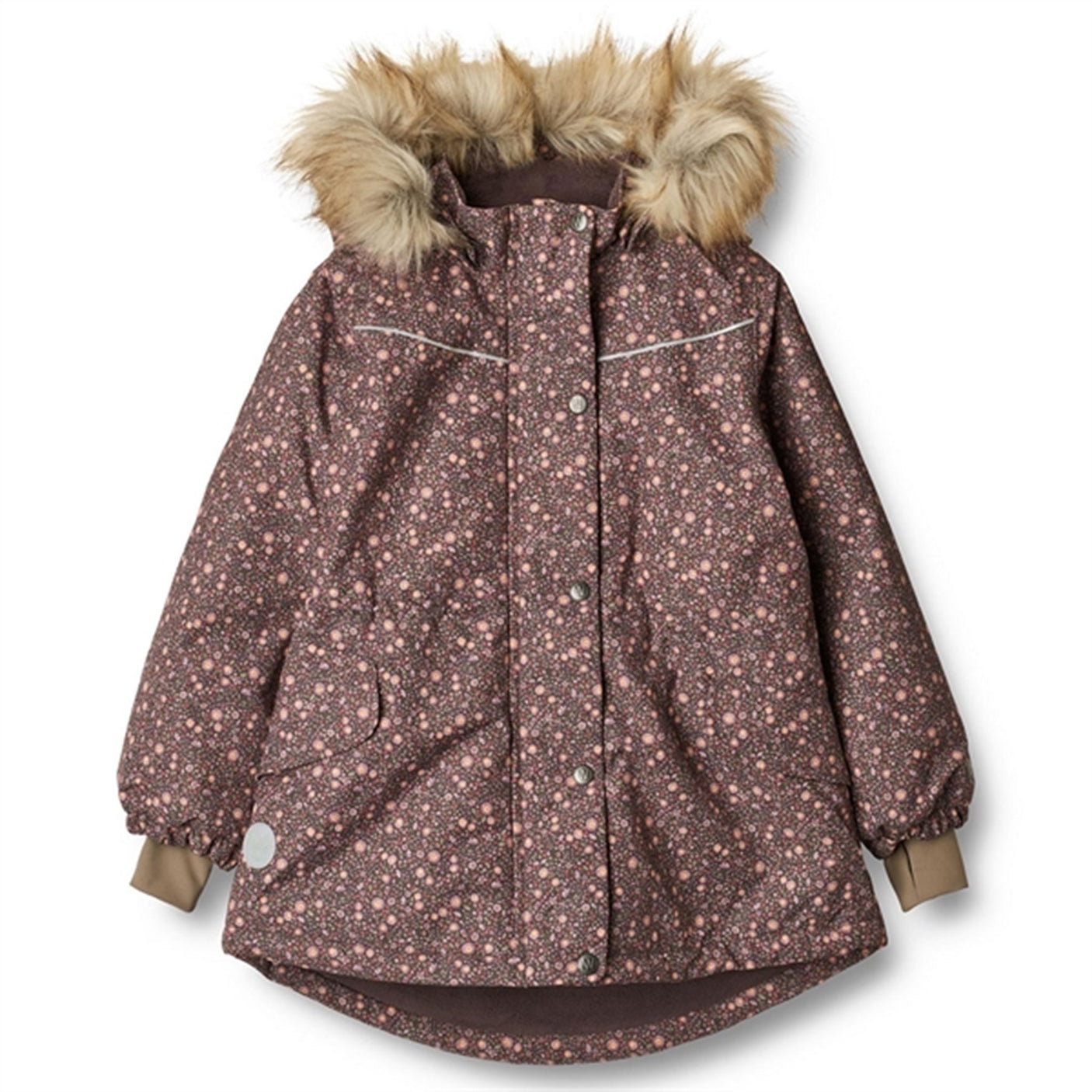 Wheat Jacket Mathilde Tech Eggplant Buttercups