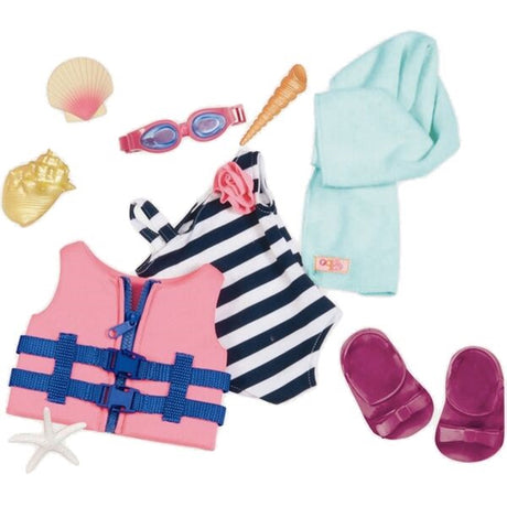 Our Generation Dollwear - Bathing Suit og Lifevest