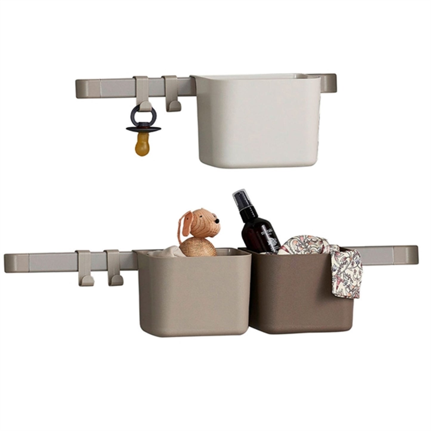 Leander Storageholder 3-Pack Cappuccino