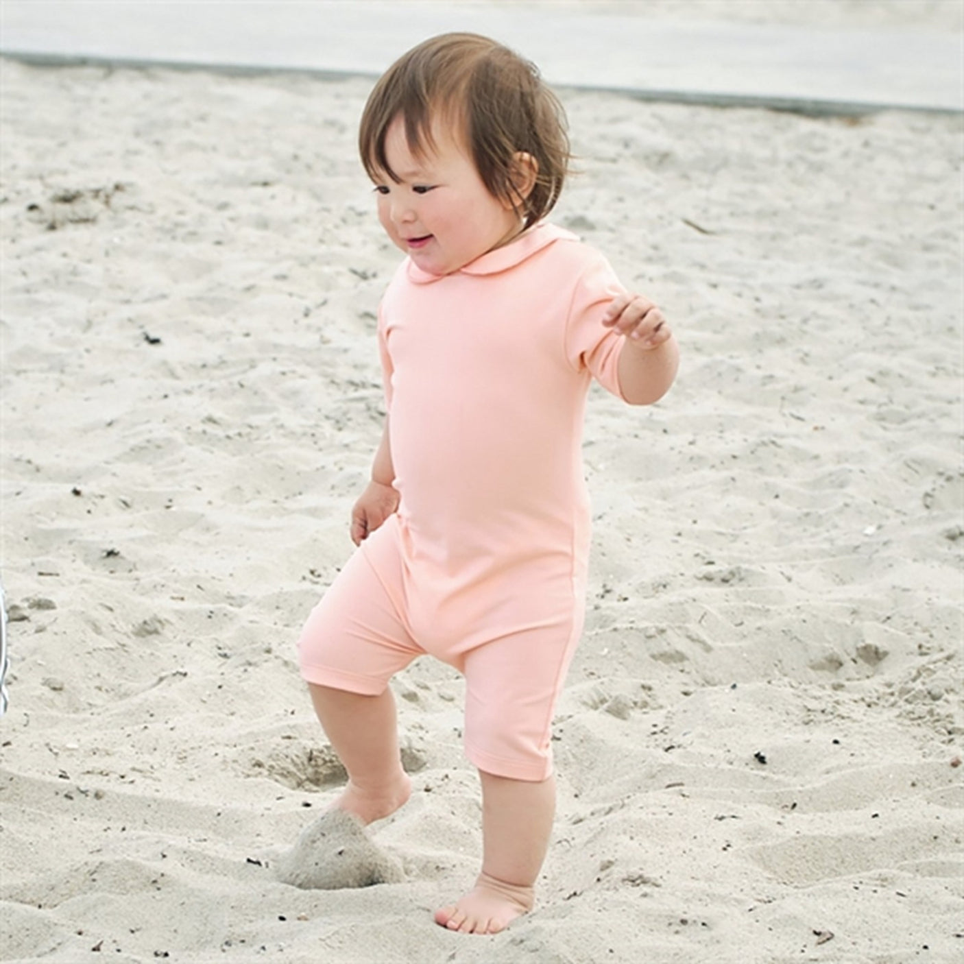Petit Crabe Summer Palma Onesie with Zipper