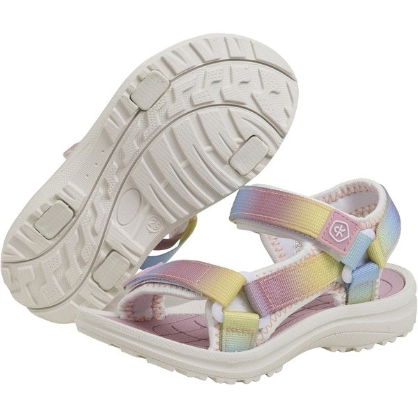 Color Kids Sandals with Velcro Foxglove