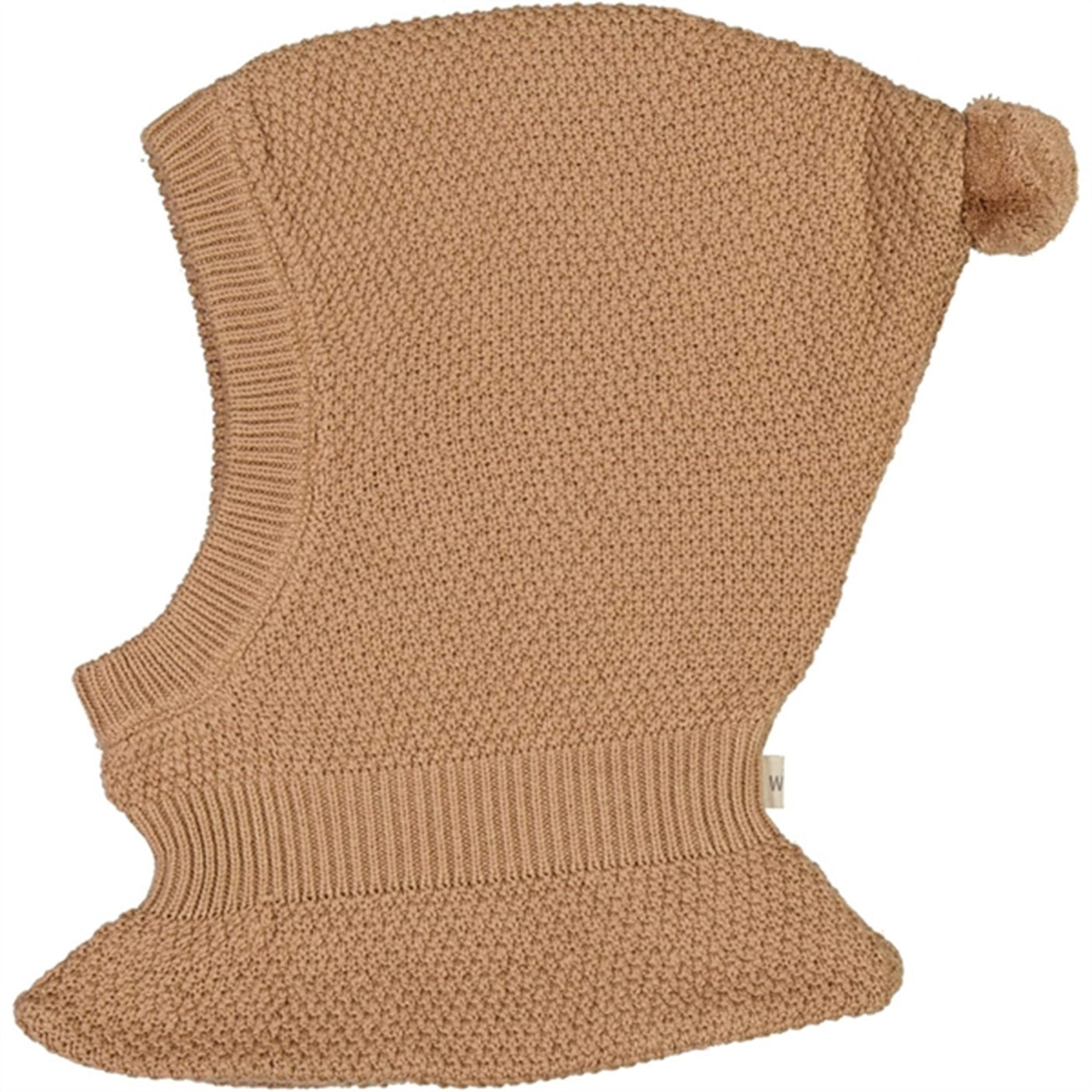 Wheat Knitted Balaclava Pomi Affogato