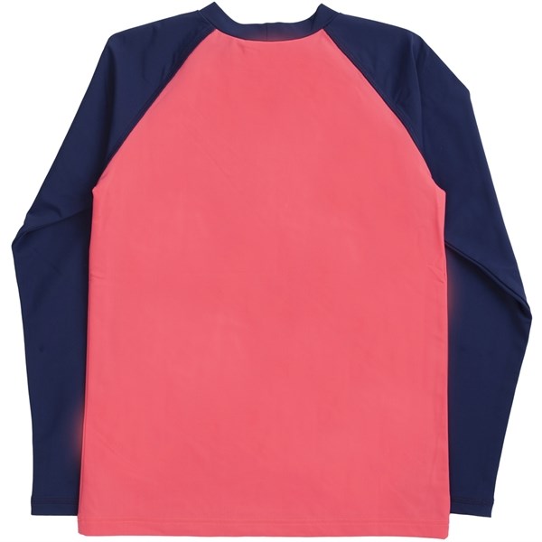 Petit Crabe Nectarine/Blue Raglan UV Swim Shirt