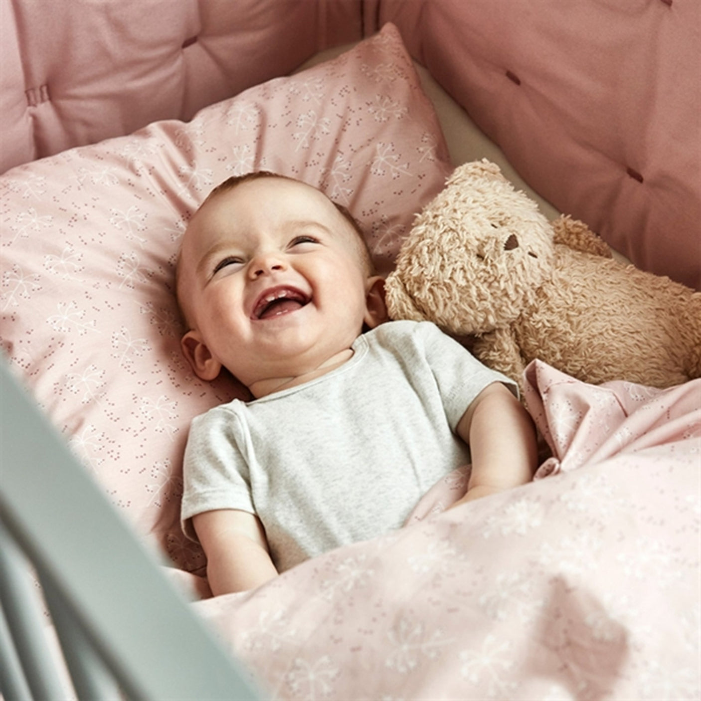 Leander Baby Bedding Meadow Wood Rose