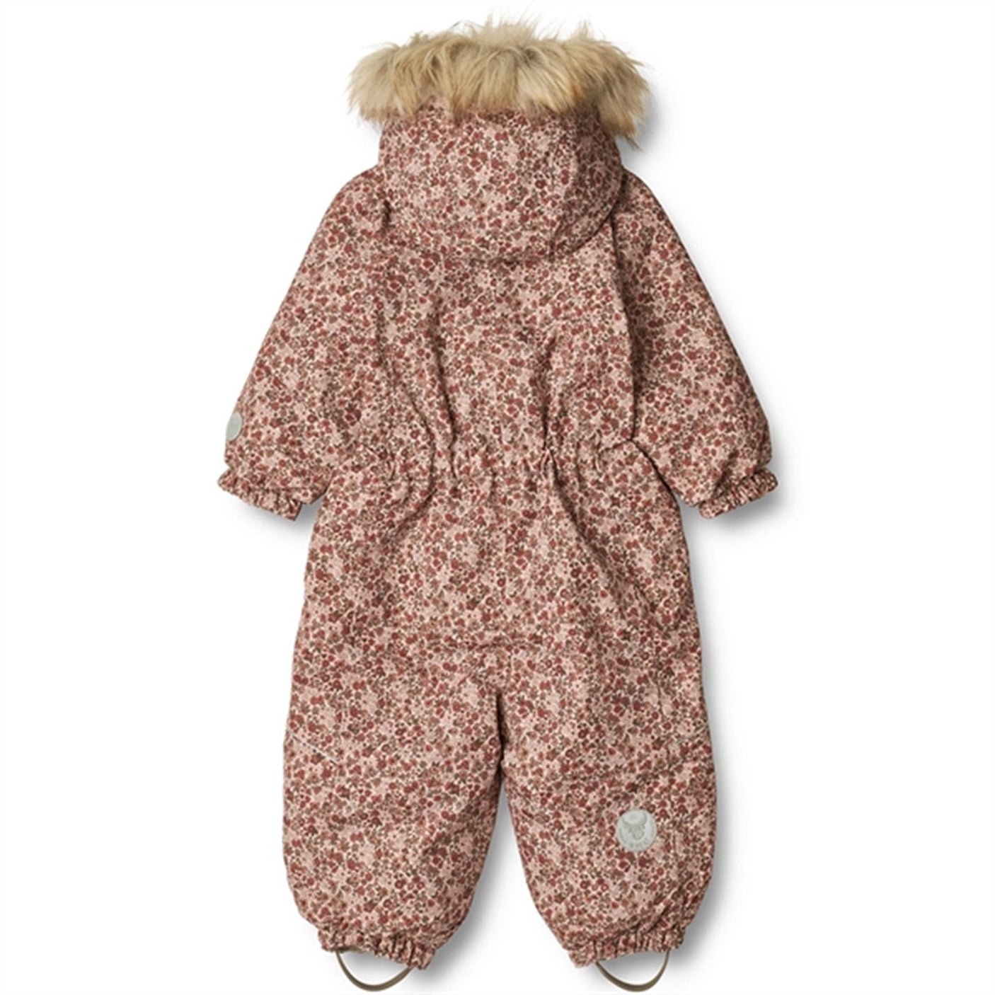 Wheat Snowsuit Nickie Tech Rose Dust Flowers