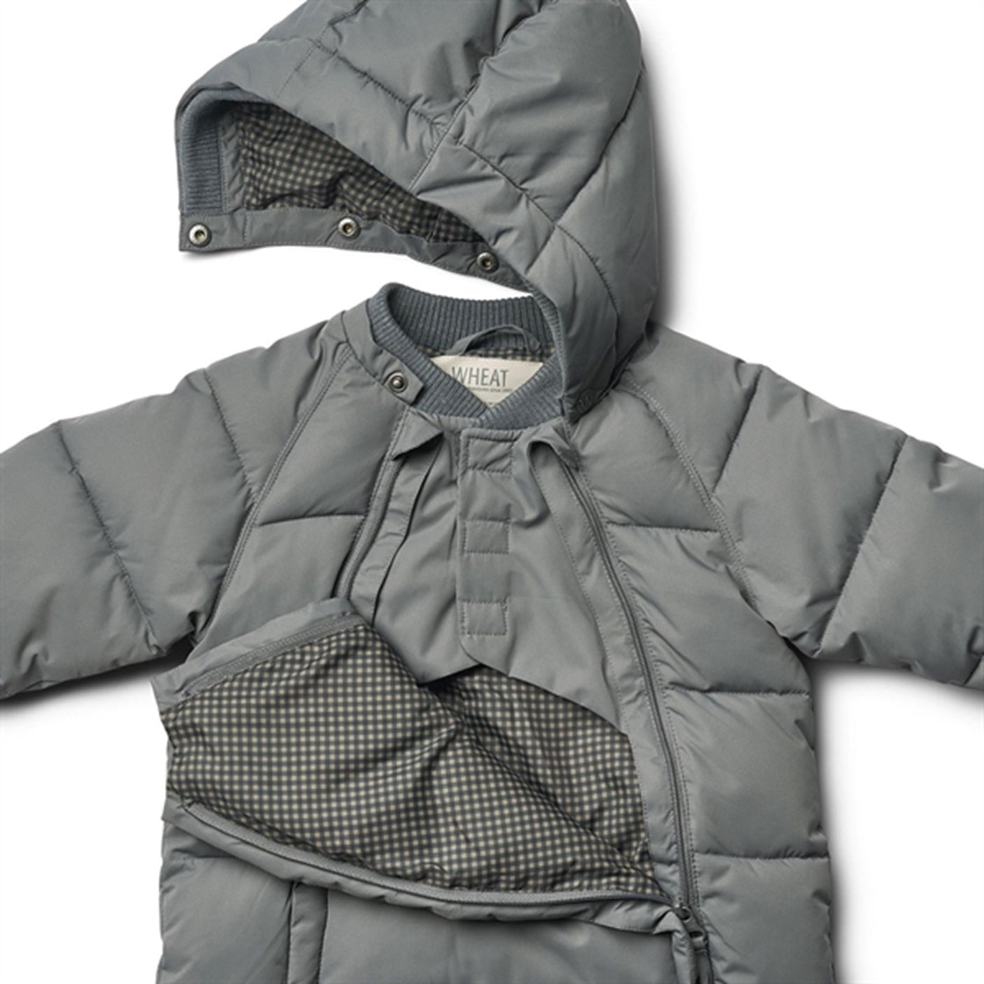 Wheat Puffer Baby Suit Edem Autumn Sky