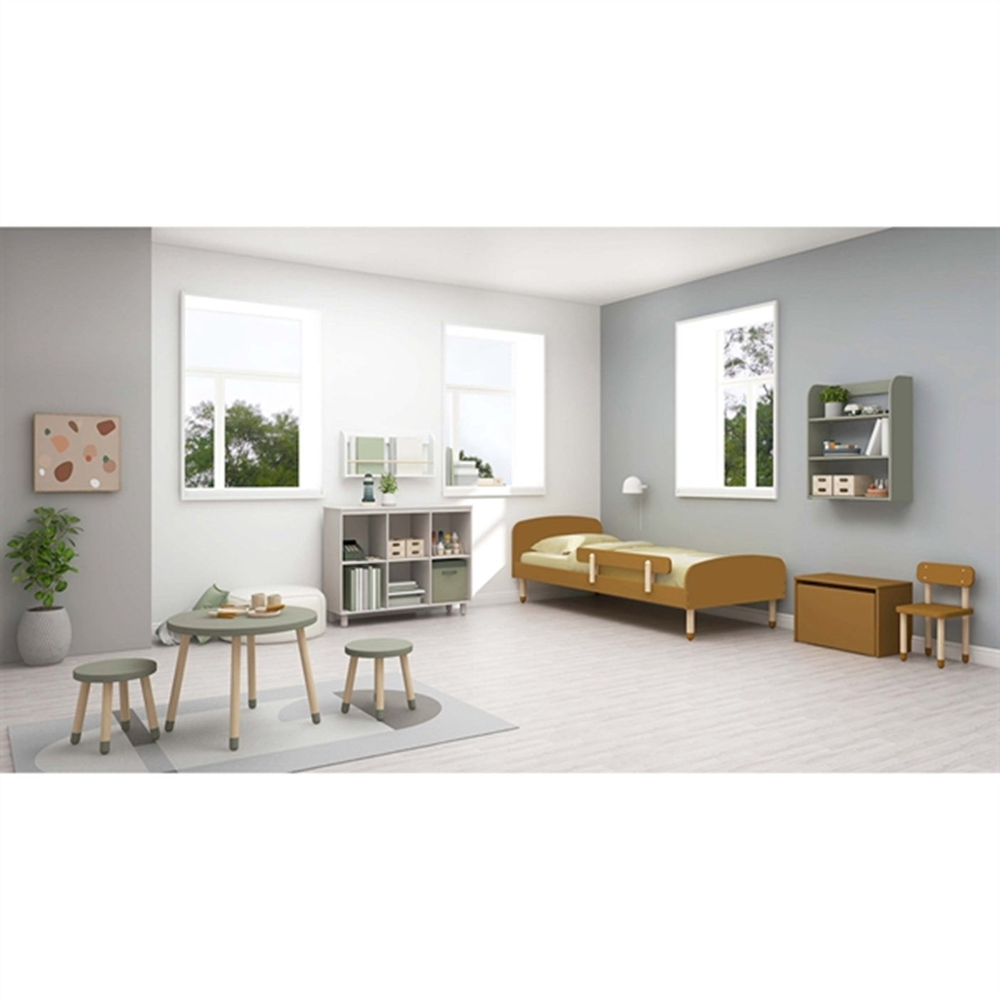 Flexa Dots Chair Mustard