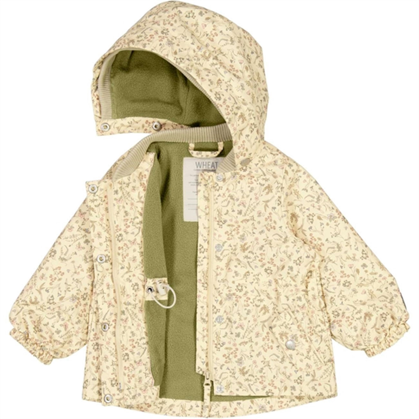 Wheat Jacket w. Fleece Gry Tech Wild Flowers
