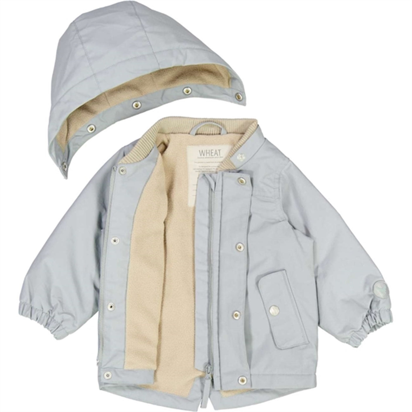 Wheat Jacket w. Fleece Karl Tech Cloudy Sky
