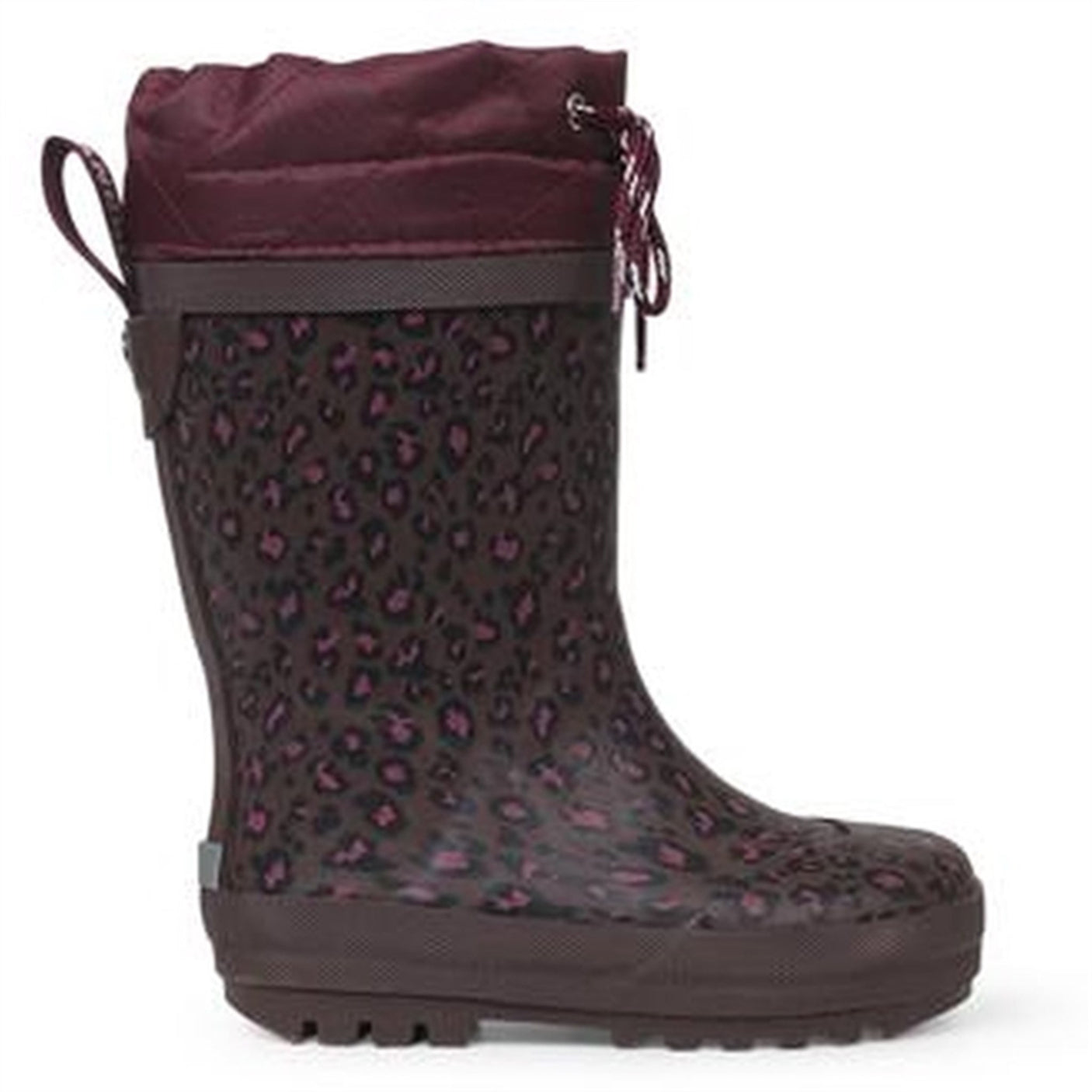 Angulus Thermo Rainboots Plum Leo Print