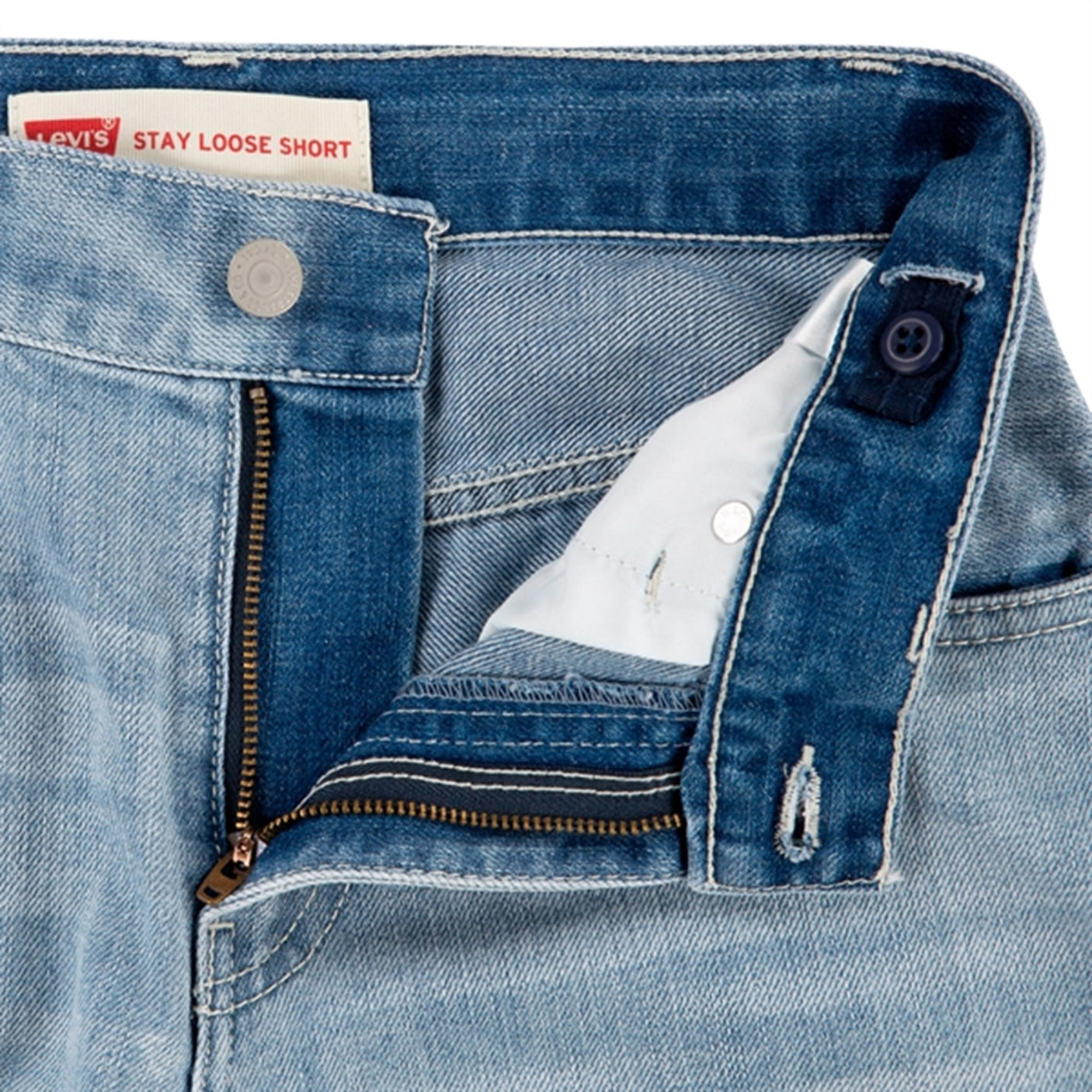 Levi's Stay Loose Denim Shorts Blue
