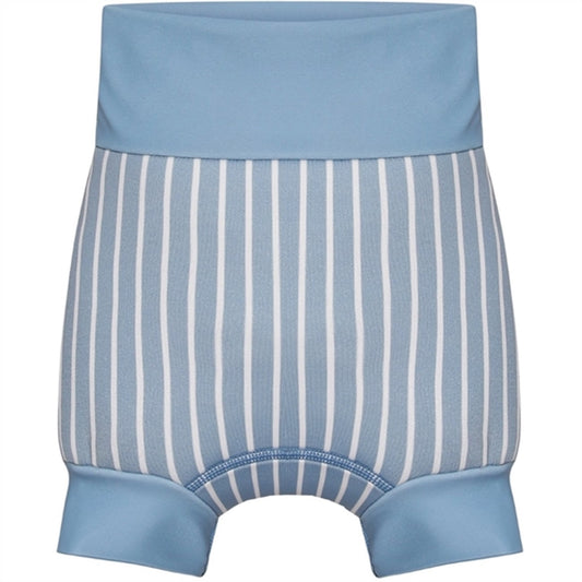Vanilla COPENHAGEN Neoprene Swim Pants UV50+ Blue Shadow Striped