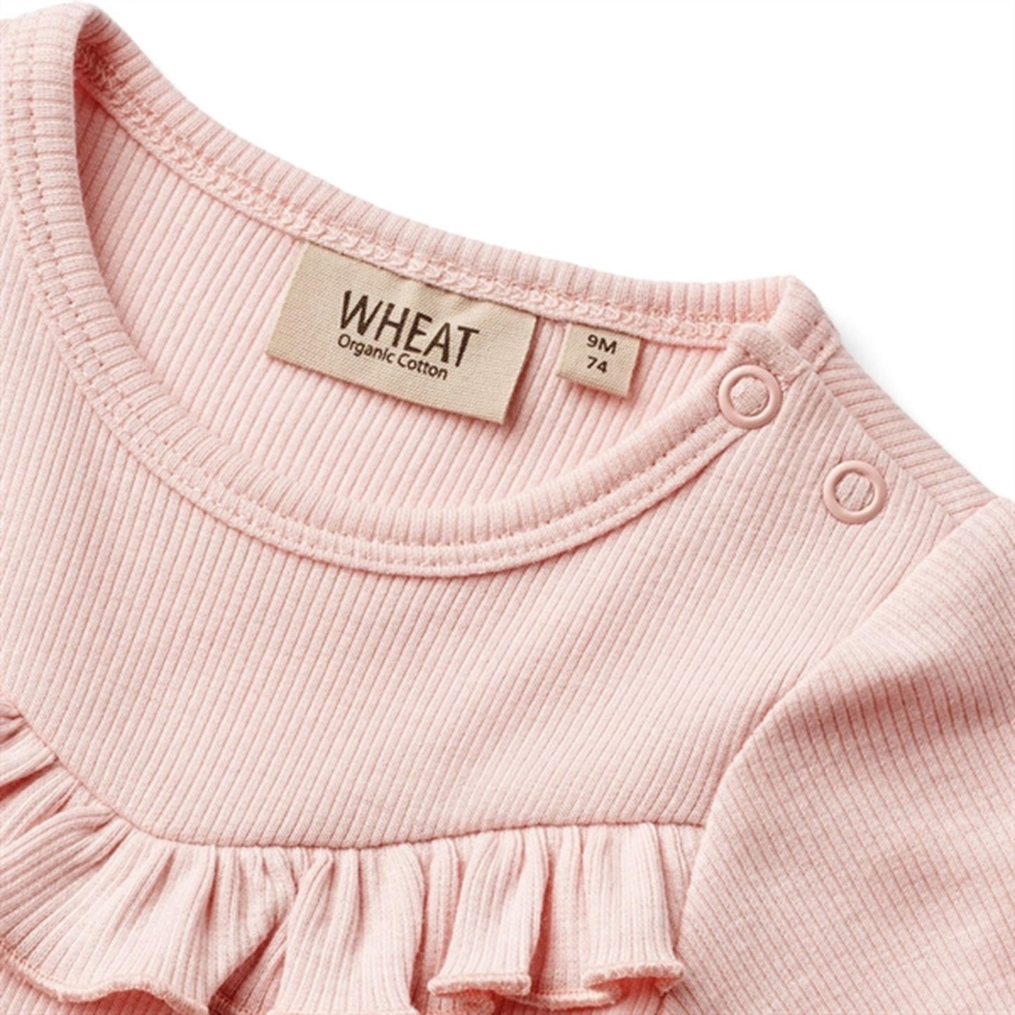Wheat Rose Ballet Rib Body Ruffle Edith