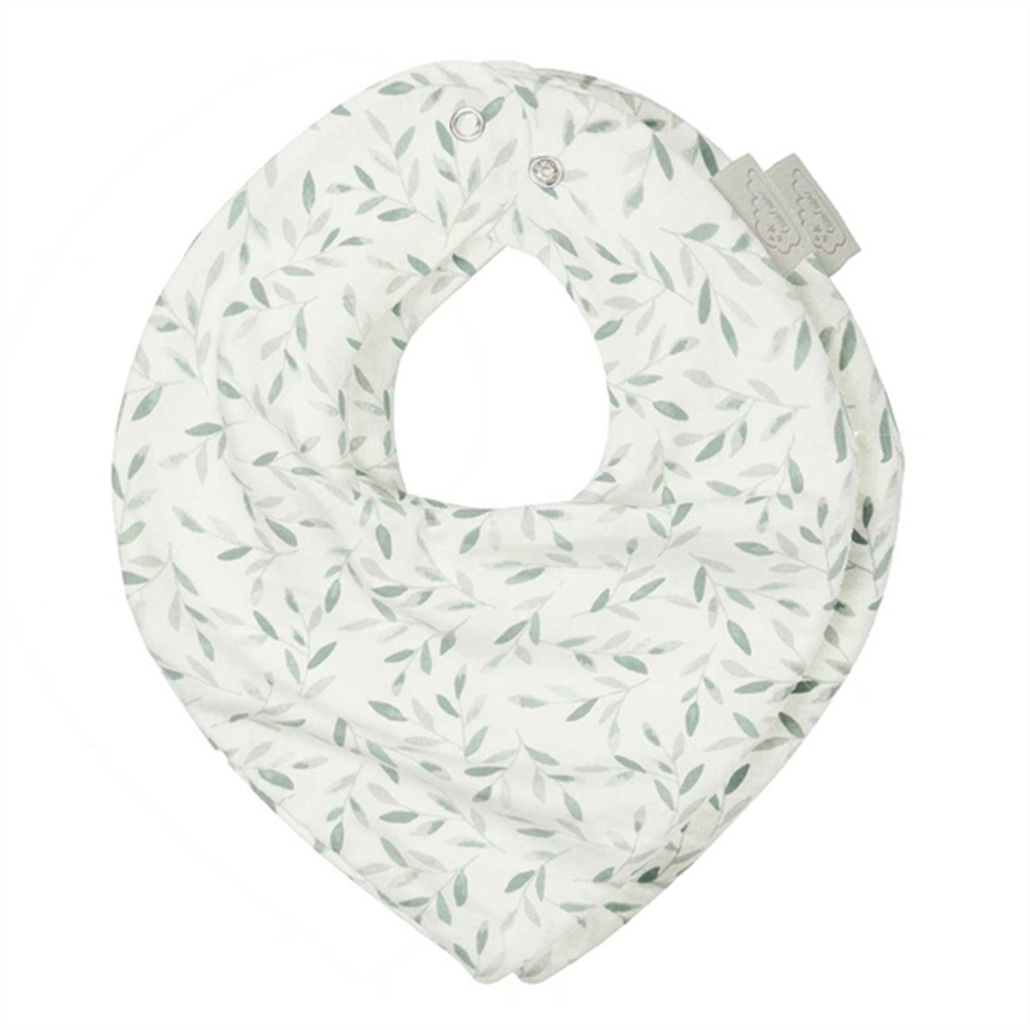 Cam Cam Copenhagen Bandana Bib 2-Pack Green Leaves