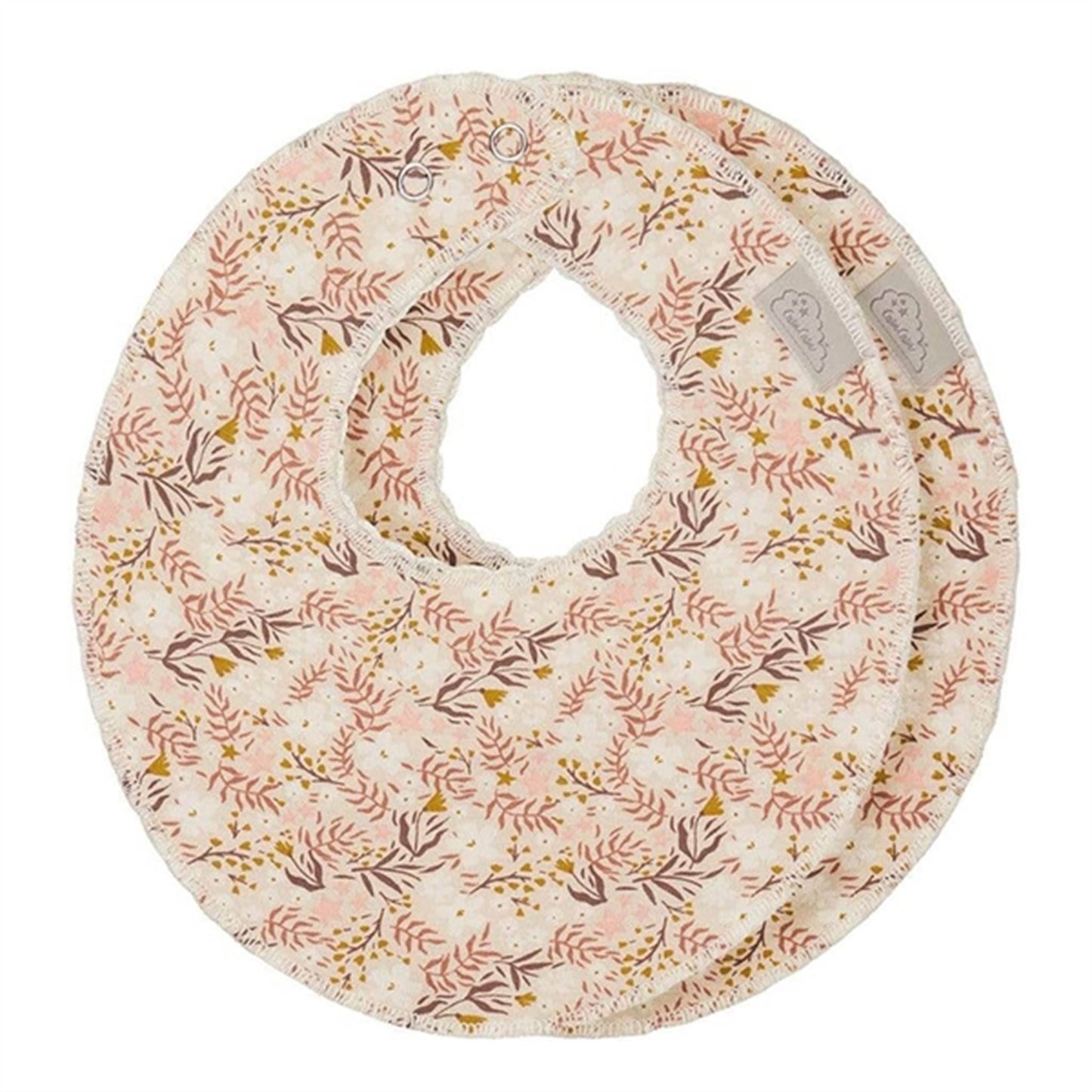 Cam Cam Copenhagen Bib Pressed Leaves Rose Kant
