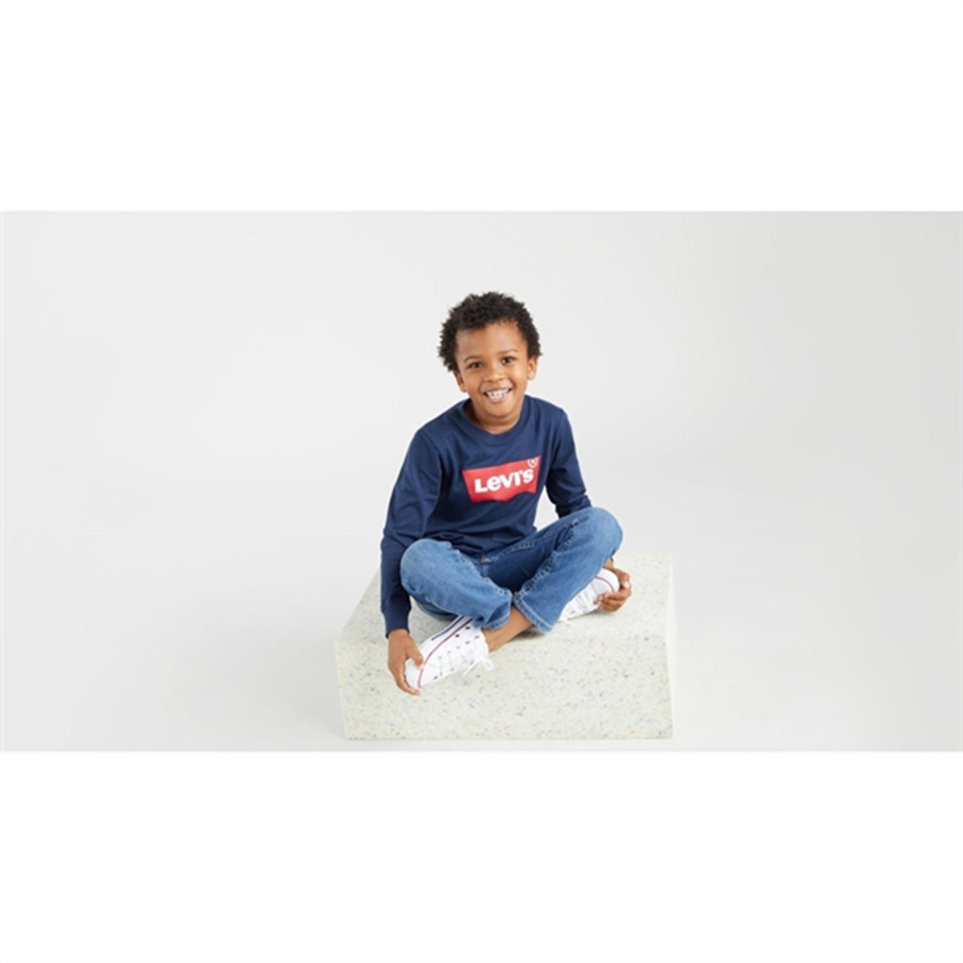 Levi's Long Sleeve Batwing T-Shirt Dress Blues