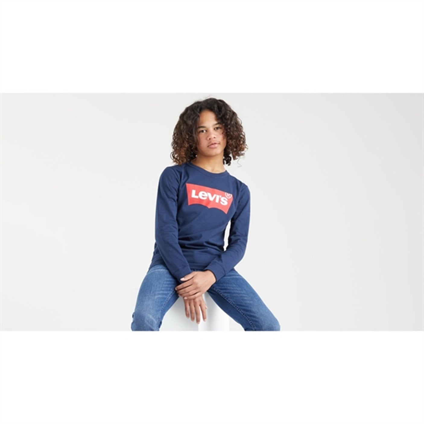 Levi's Long Sleeve Batwing T-Shirt Dress Blues