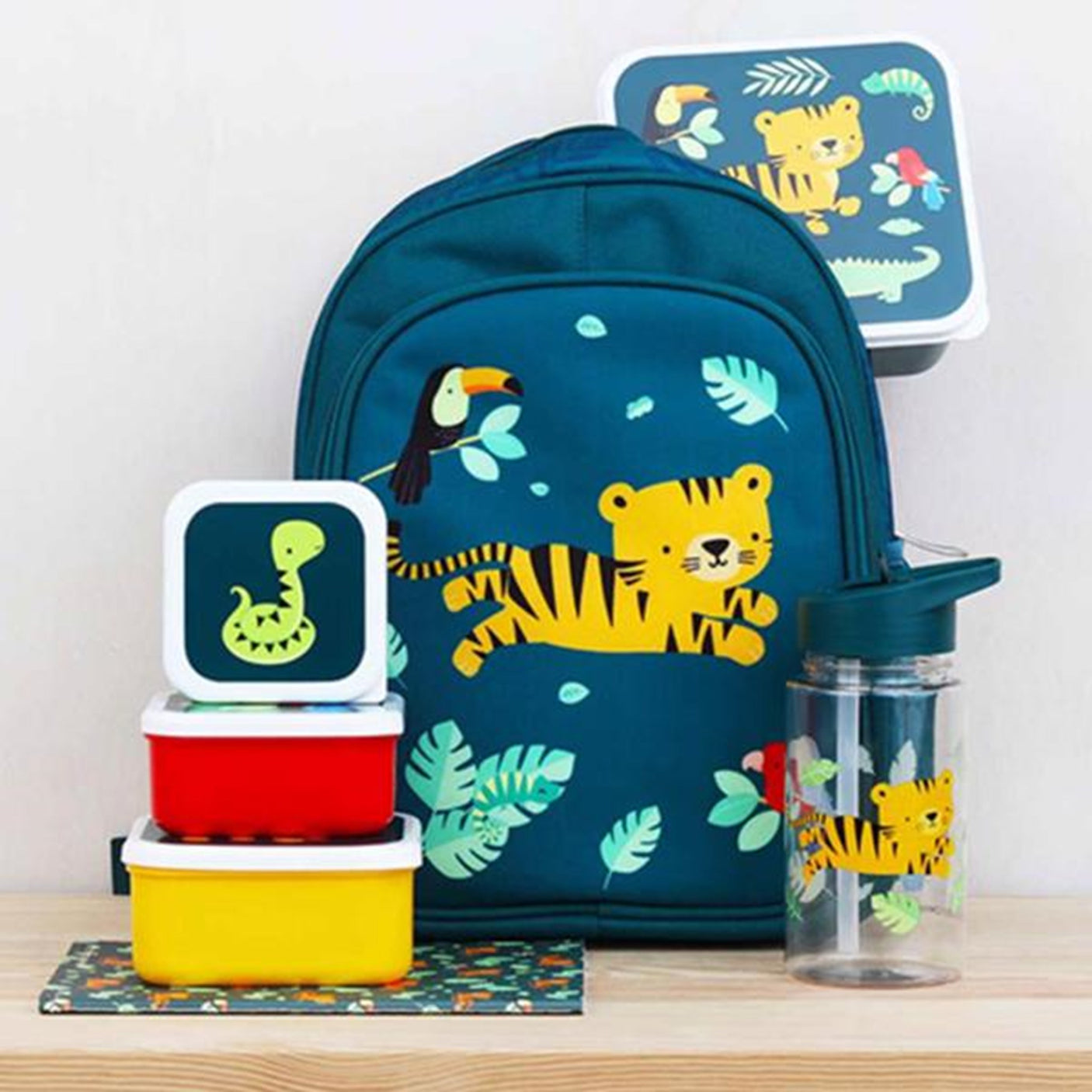 A Little Lovely Company Lunch- and Snackbox Jungle Tiger