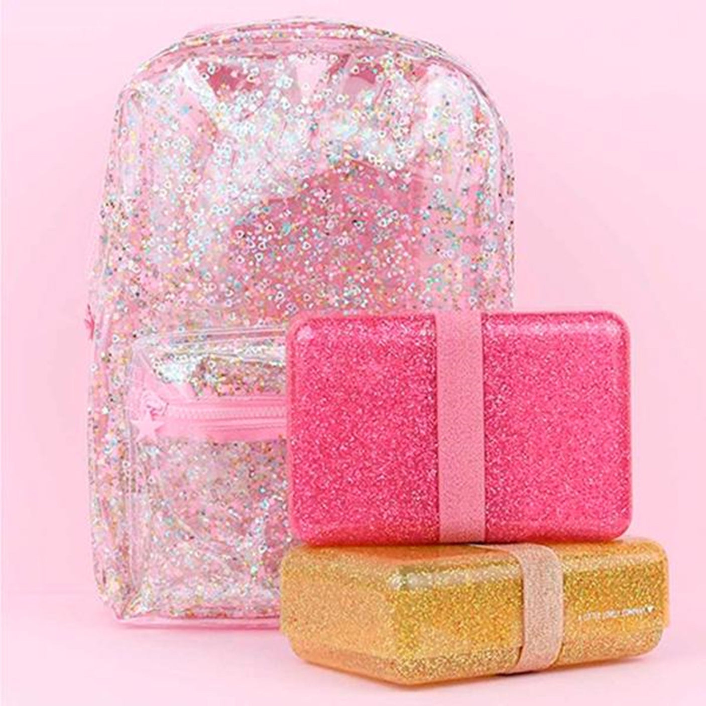 A Little Lovely Company Lunch Box Glitter Gold