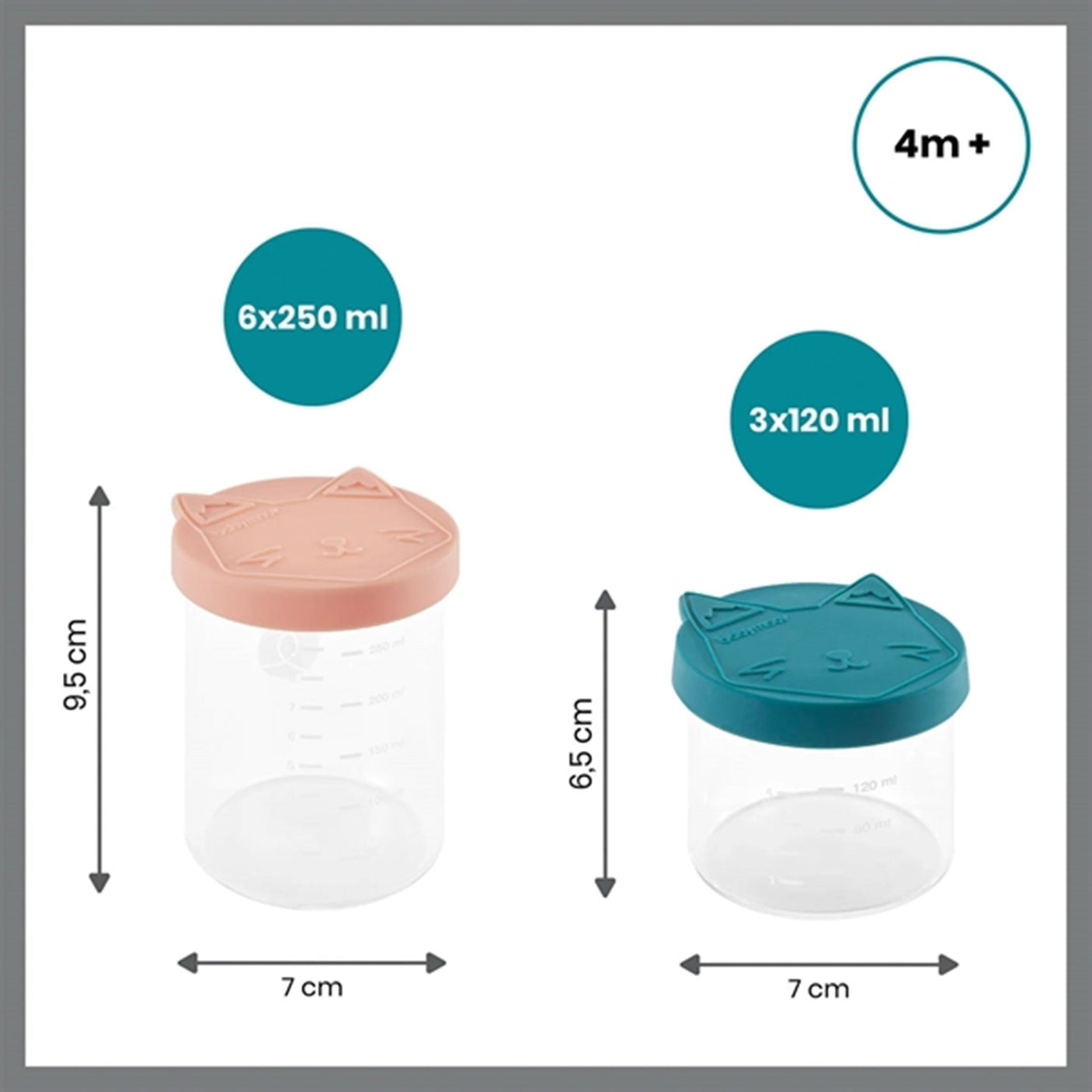 Babymoov ISY Glass - 6x 250ml + 3x 120ml