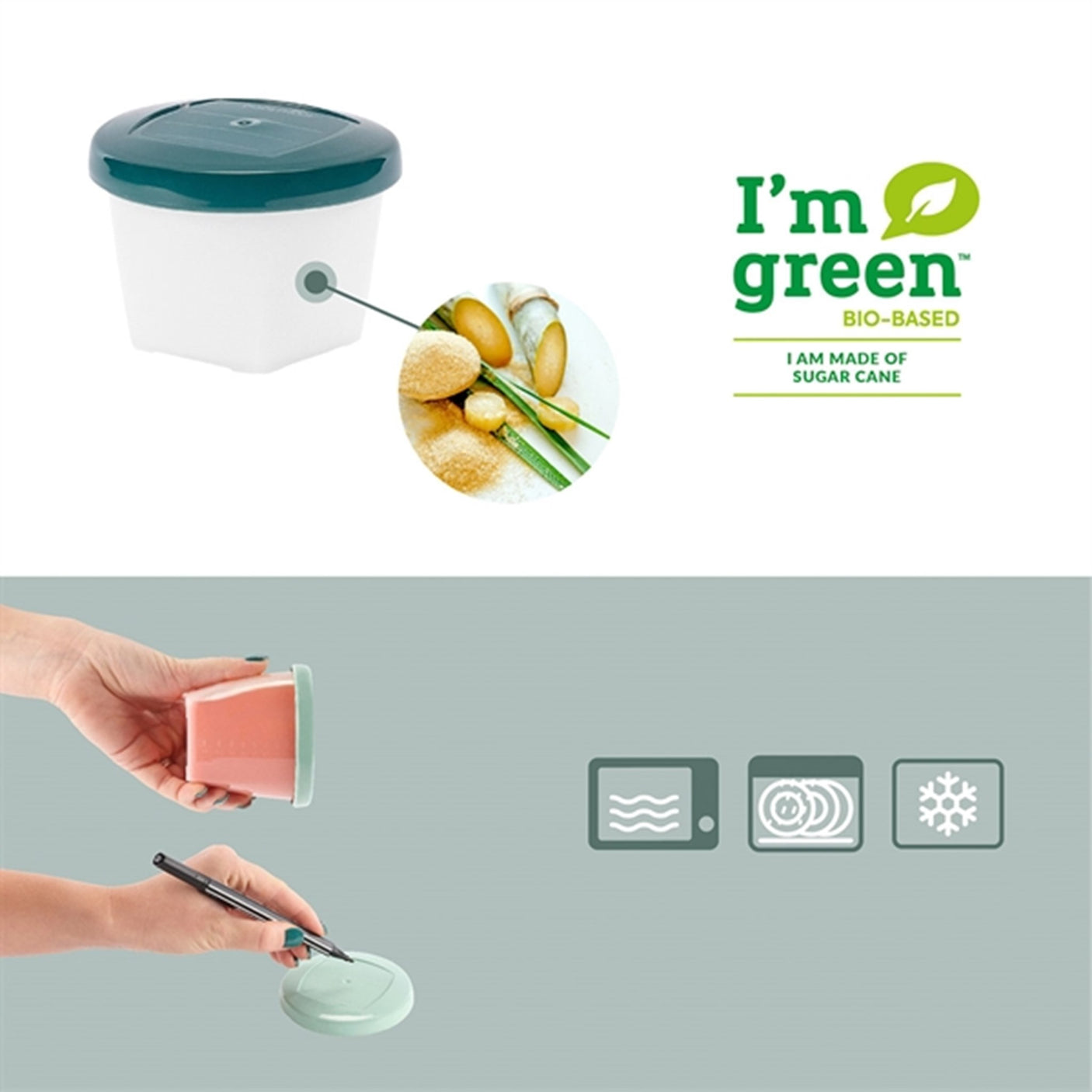 Babymoov ECO Food Containers - 8x 250ml + 8x 180ml