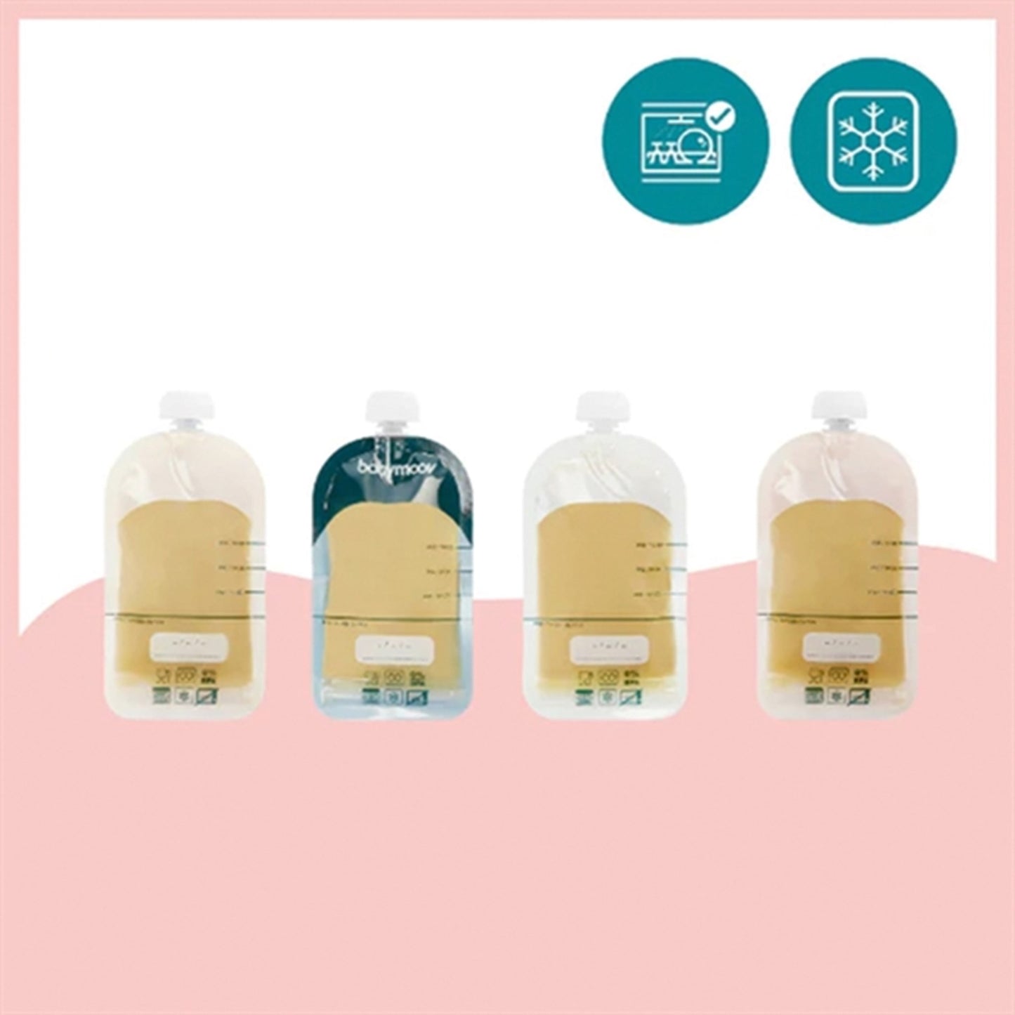 Babymoov ISY Reusable Food Pouches - 20 stk.