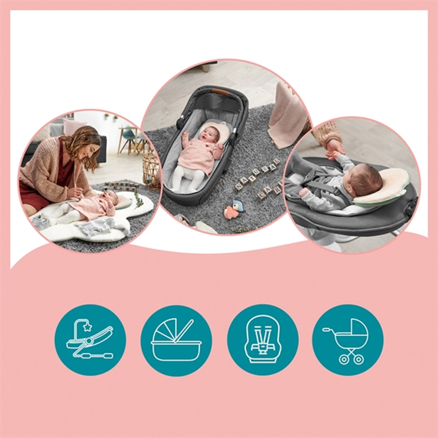 Babymoov Lovenest Baby Pillow Natural Care - Antibakteriel