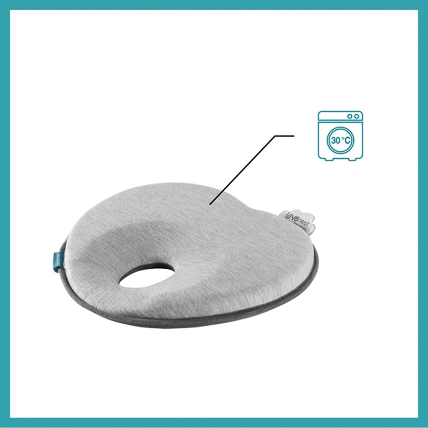 Babymoov Lovenest Baby Pillow Original Smokey