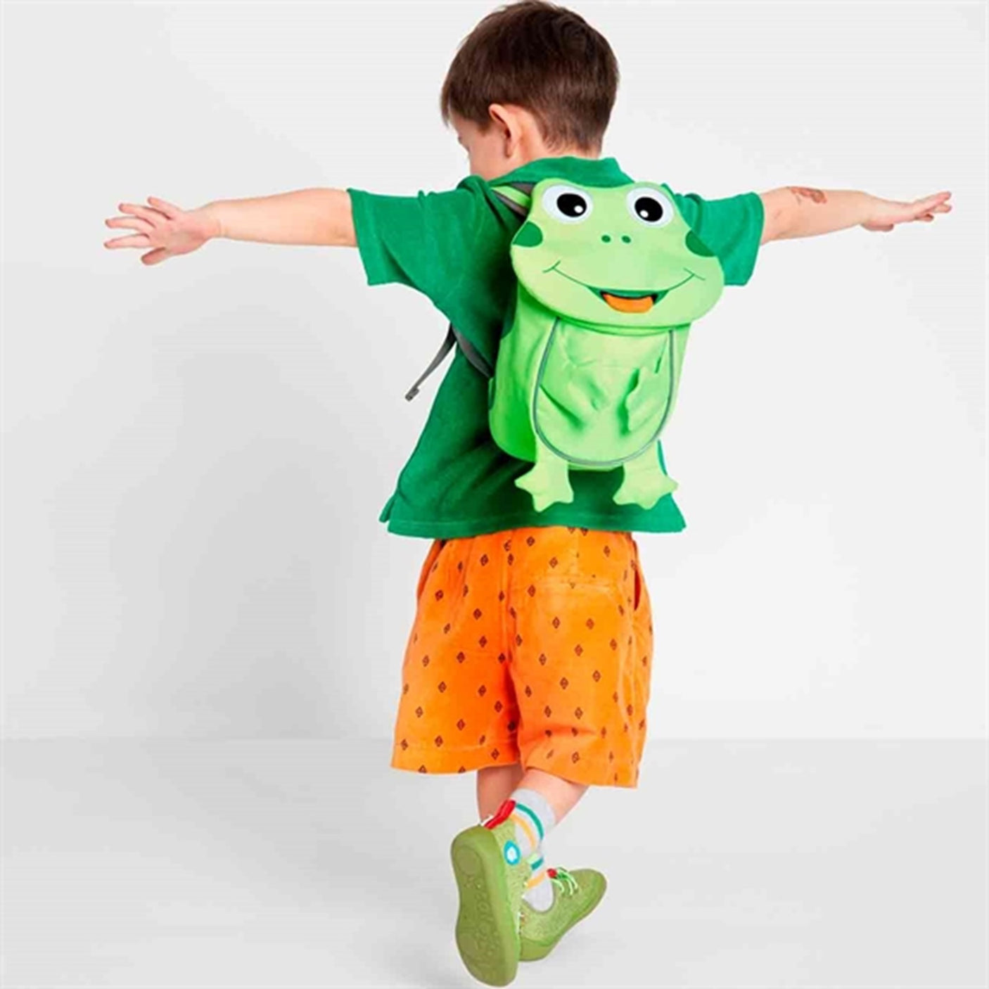 Affenzahn Day Care Backpack Small Neon Frog